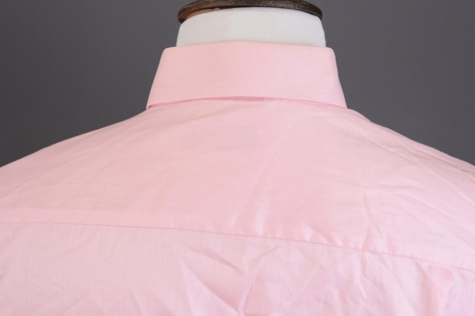 Eton Eton Wrinklefree Cotton Pink Down Shirt 46 / 18 Size US M / EU 48-50 / 2 - 10 Thumbnail