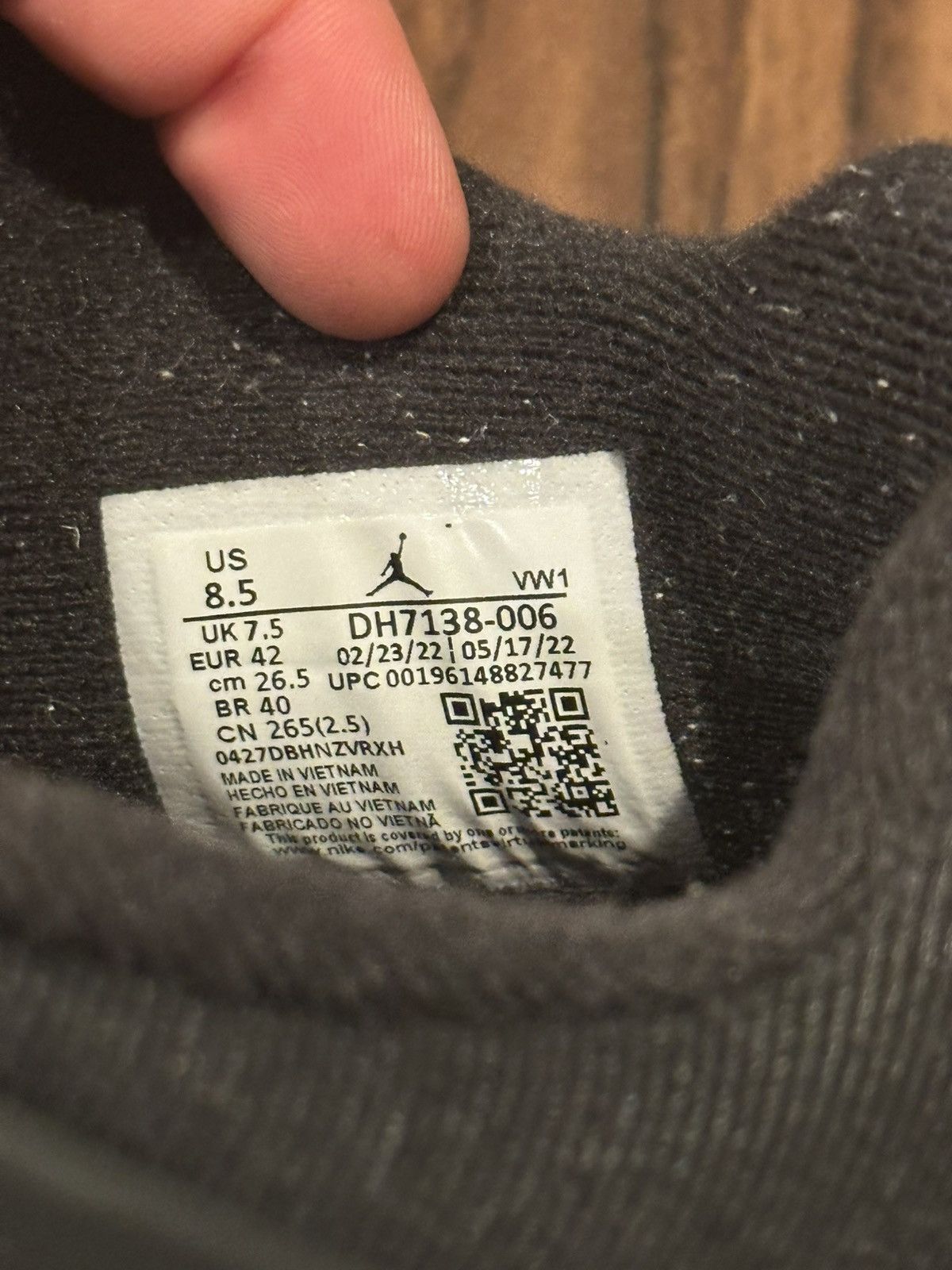 Jordan Brand Jordan 4 Black Canvas 8.5 Size US 8.5 / EU 41-42 - 7 Thumbnail