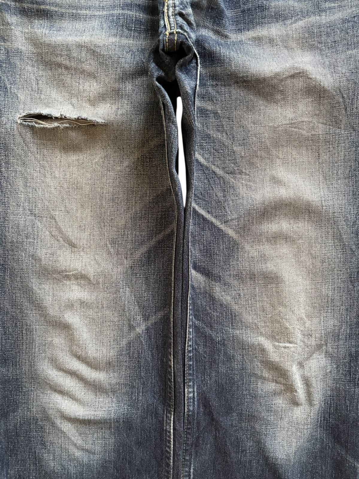 LVC × Levi's × Levi's Vintage Clothing Vintage 90s Levis 502 Mud Wash Distressed Ripped Loose Jean Size US 31 - 5 Thumbnail