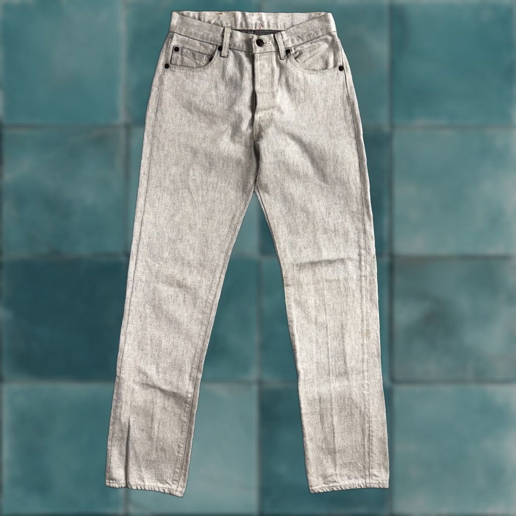 Levi's VINTAGE Levi's 501 Jeans Men 28x32 Gray Light Wash Straight 80s USA 90s Comfort Classic Button Closure Denim Cotton Regular Mid Rise Size US 28 / EU 44 - 1 Thumbnail