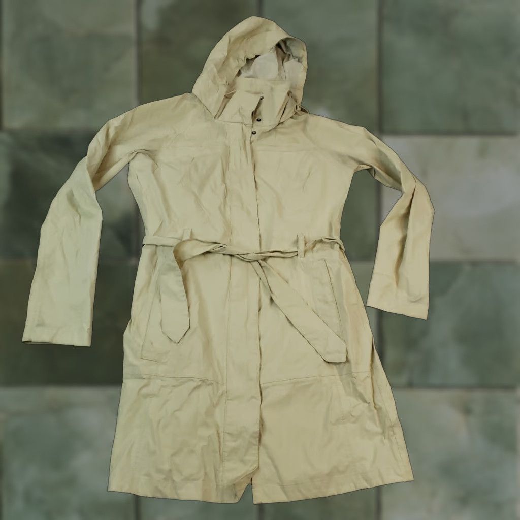 The North Face The North Face Rain Jacket Womens Medium Beige Full Zip Hooded HyVent 2.5L Z Size M / US 6-8 / IT 42-44 - 1 Thumbnail
