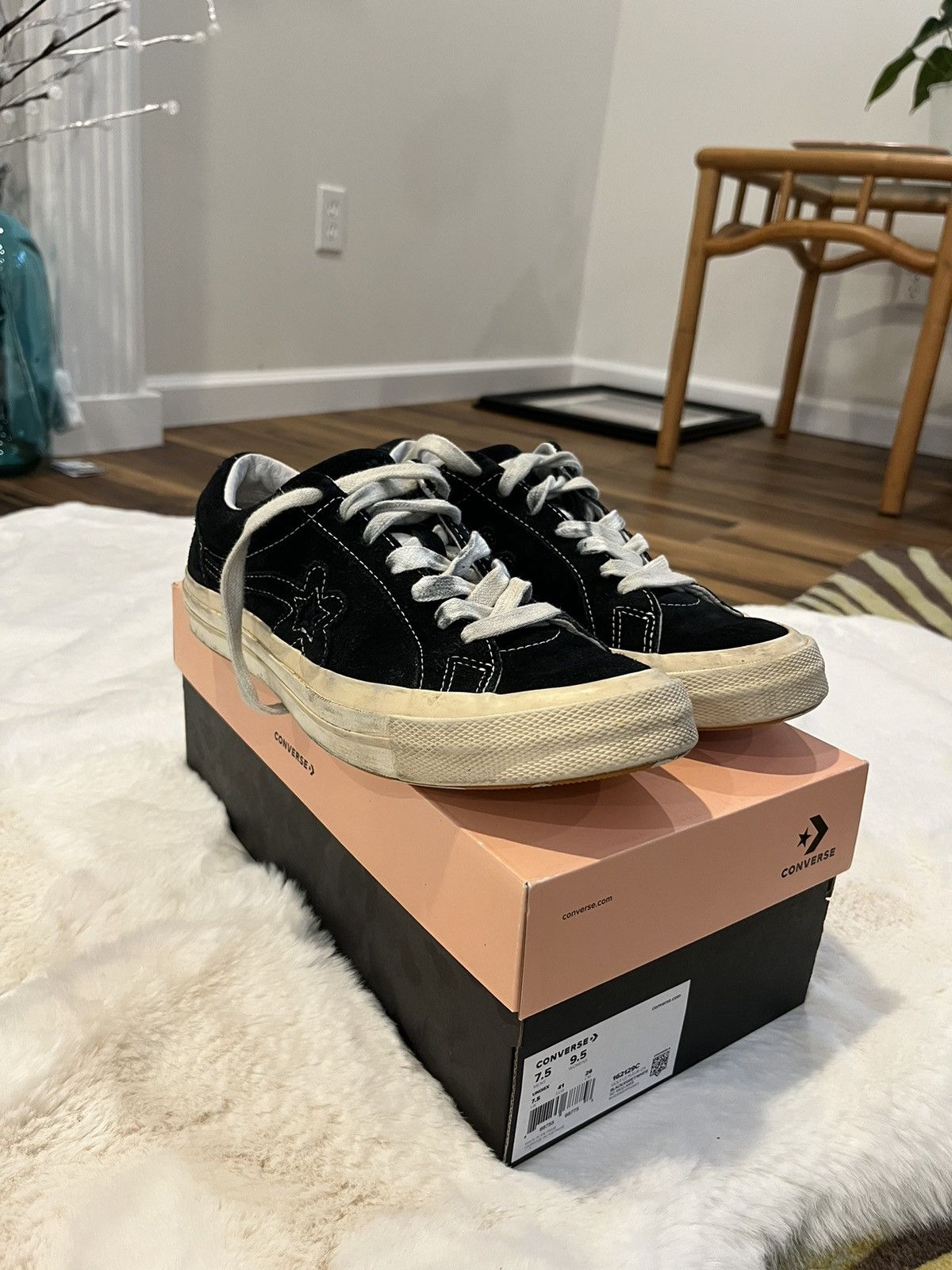 Converse one star 2024 golf le fleur black