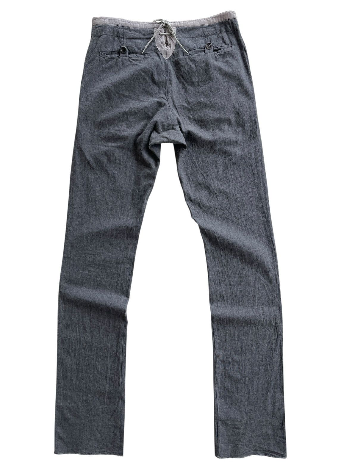Carol Christian Poell CCP Spring02 PM1602WARP Grey Straight Pants Size US 29 - 2 Thumbnail