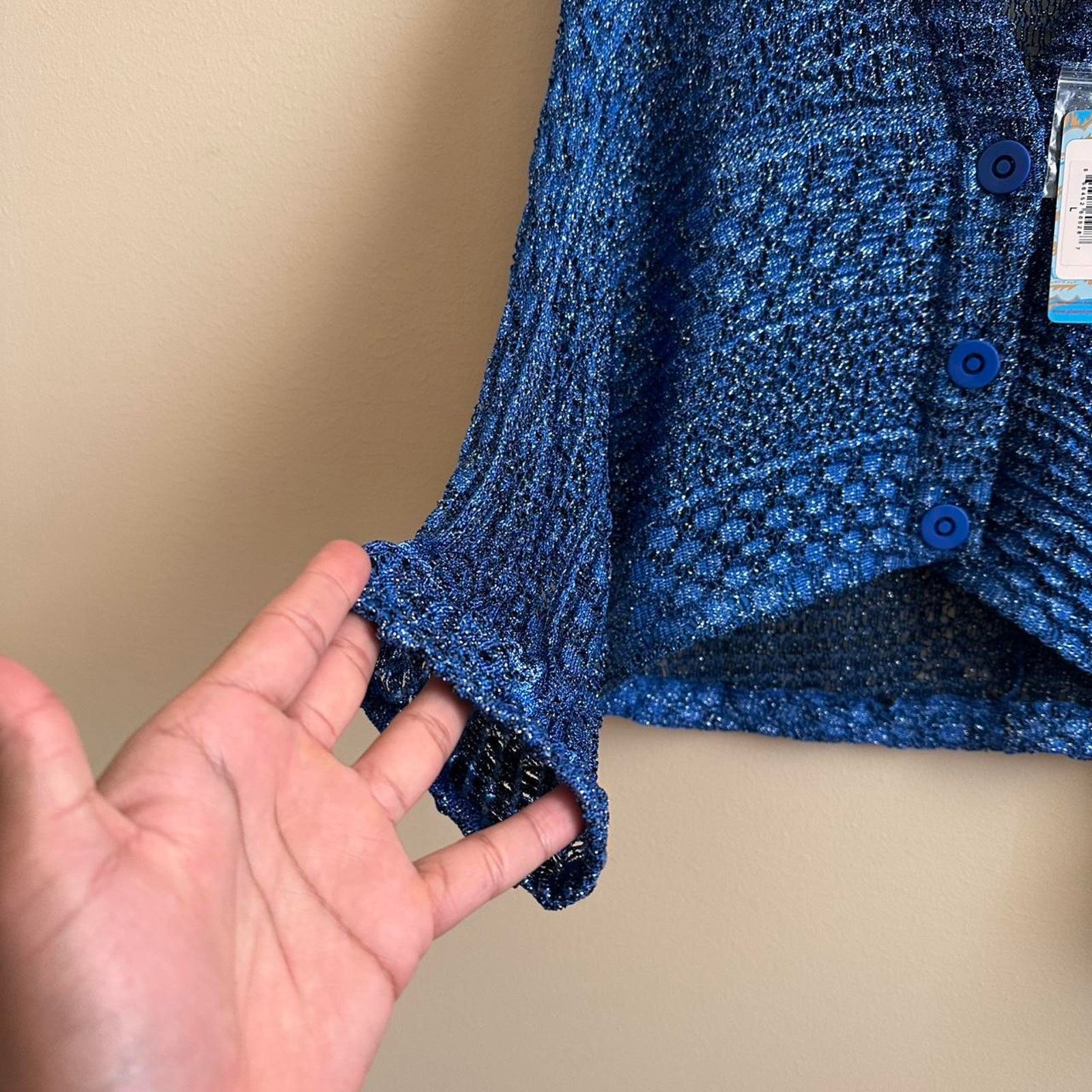 Vintage Plenty By Tracy Reese High Low Dolam Cardigan Size L / US 10 / IT 46 - 5 Thumbnail