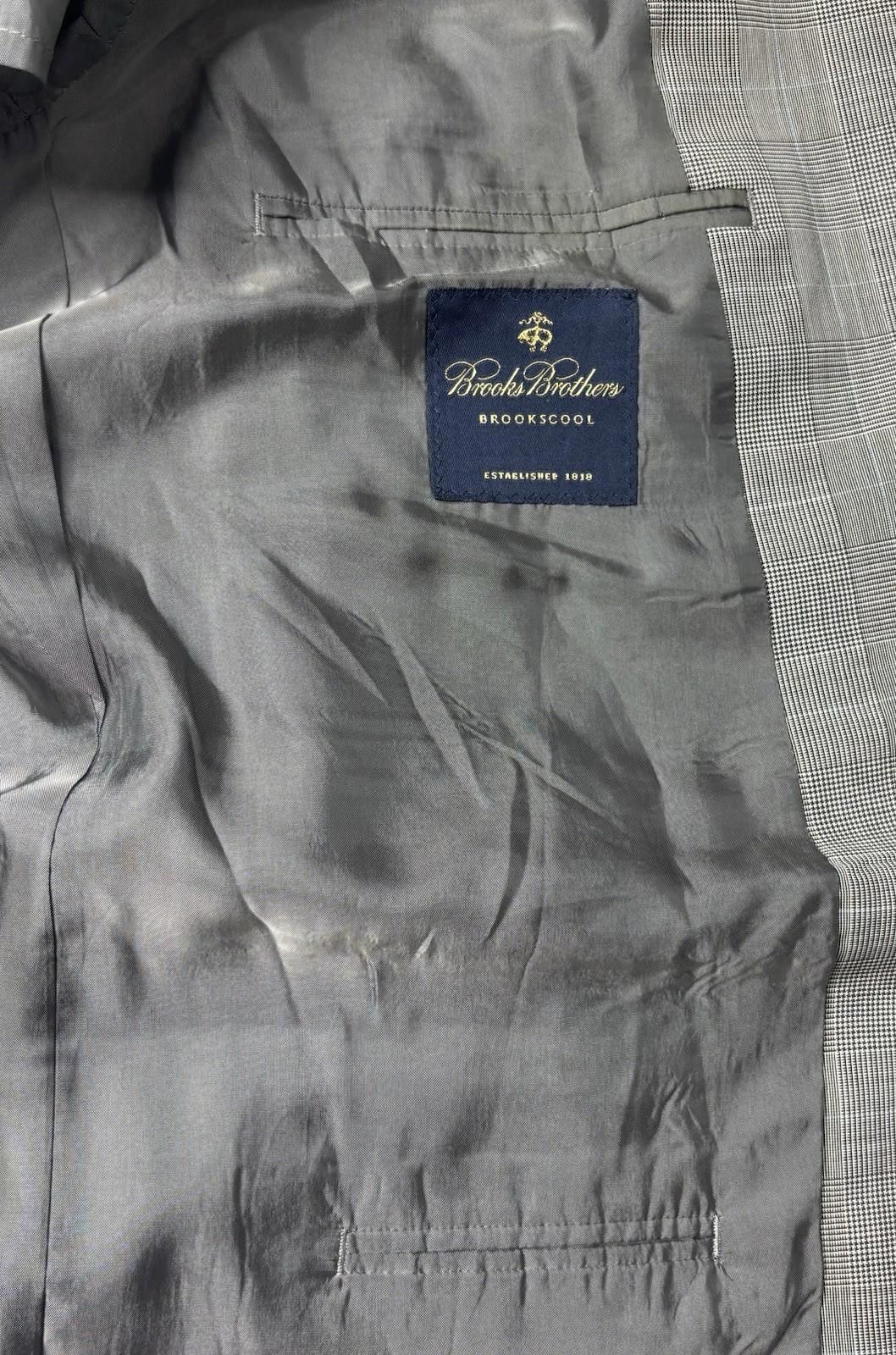 Brooks Brothers Brooks Brothers Blazer Jacket Mens 46 Brookscool Check Wool Size 46R - 2 Thumbnail