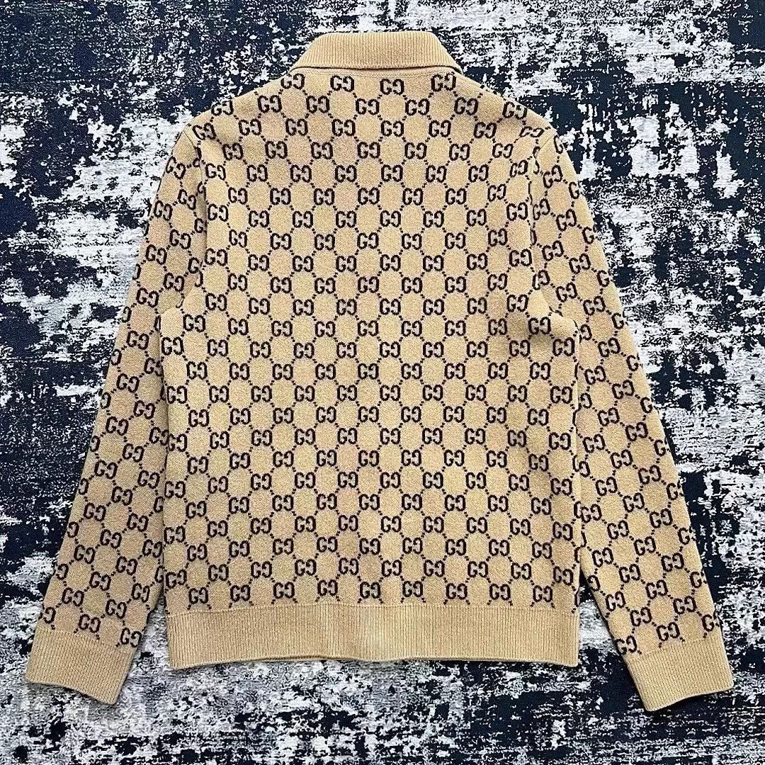 Gucci GUCCI camel double G wool cardigan XS Size US XS / EU 42 / 0 - 5 Thumbnail