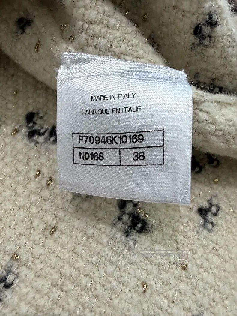 Chanel Chanel Castle series polka dot cashmere four-pocket knitte Size XS / US 0-2 / IT 36-38 - 6 Thumbnail