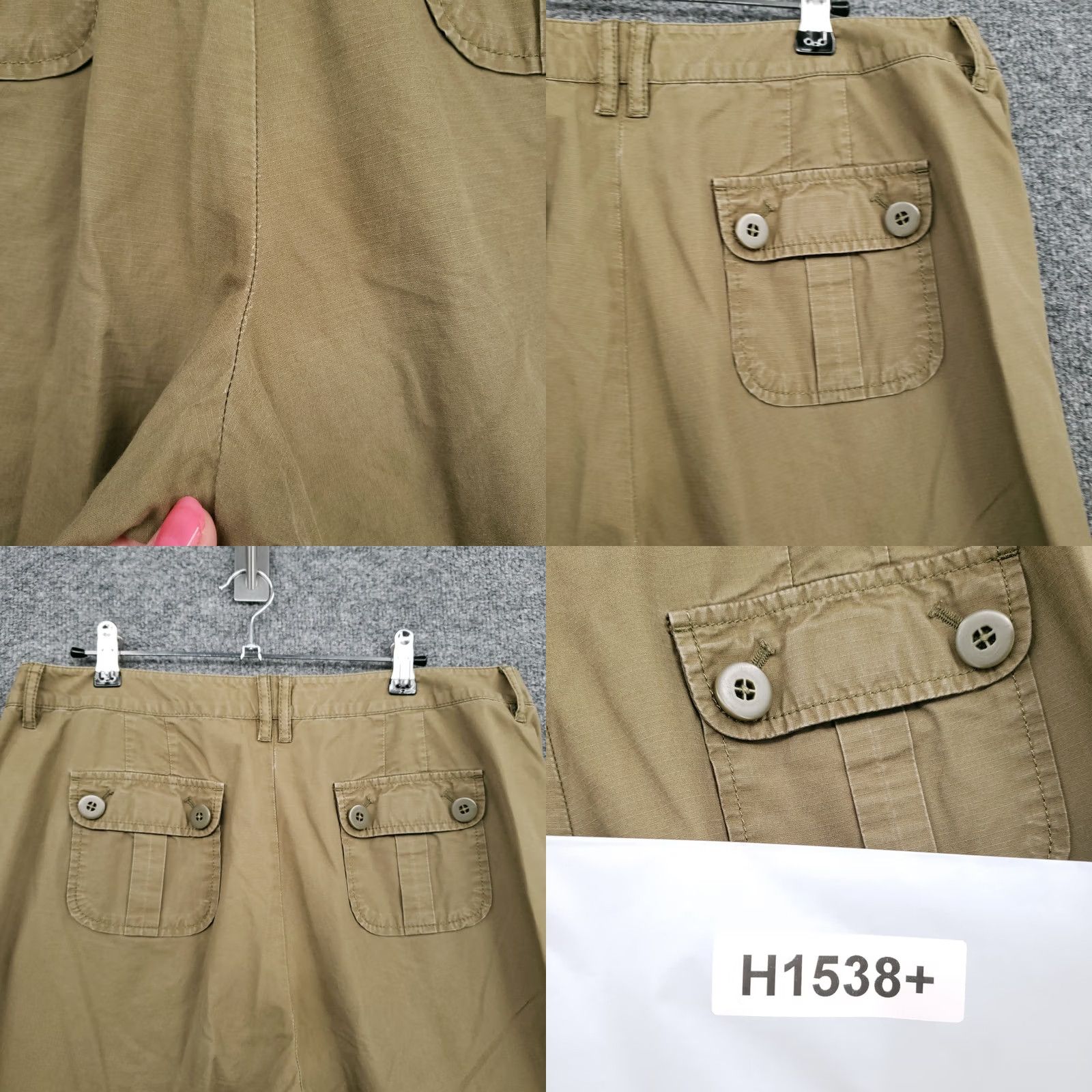 J. Jill J. Jill Beige Cropped Pants Womens 12 Mid Rise Below Waist Cargo Size 34" / US 12 / IT 48 - 11 Thumbnail