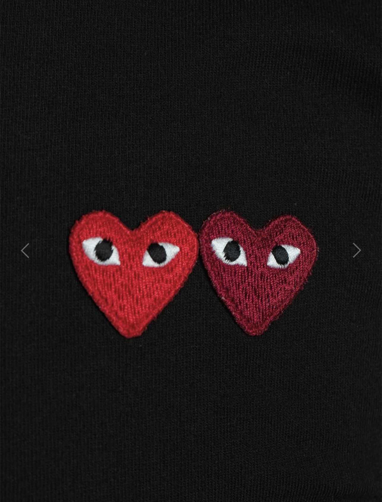 Comme des Garcons Double Heart Patch T Shirt Size US XL / EU 56 / 4 - 6 Thumbnail
