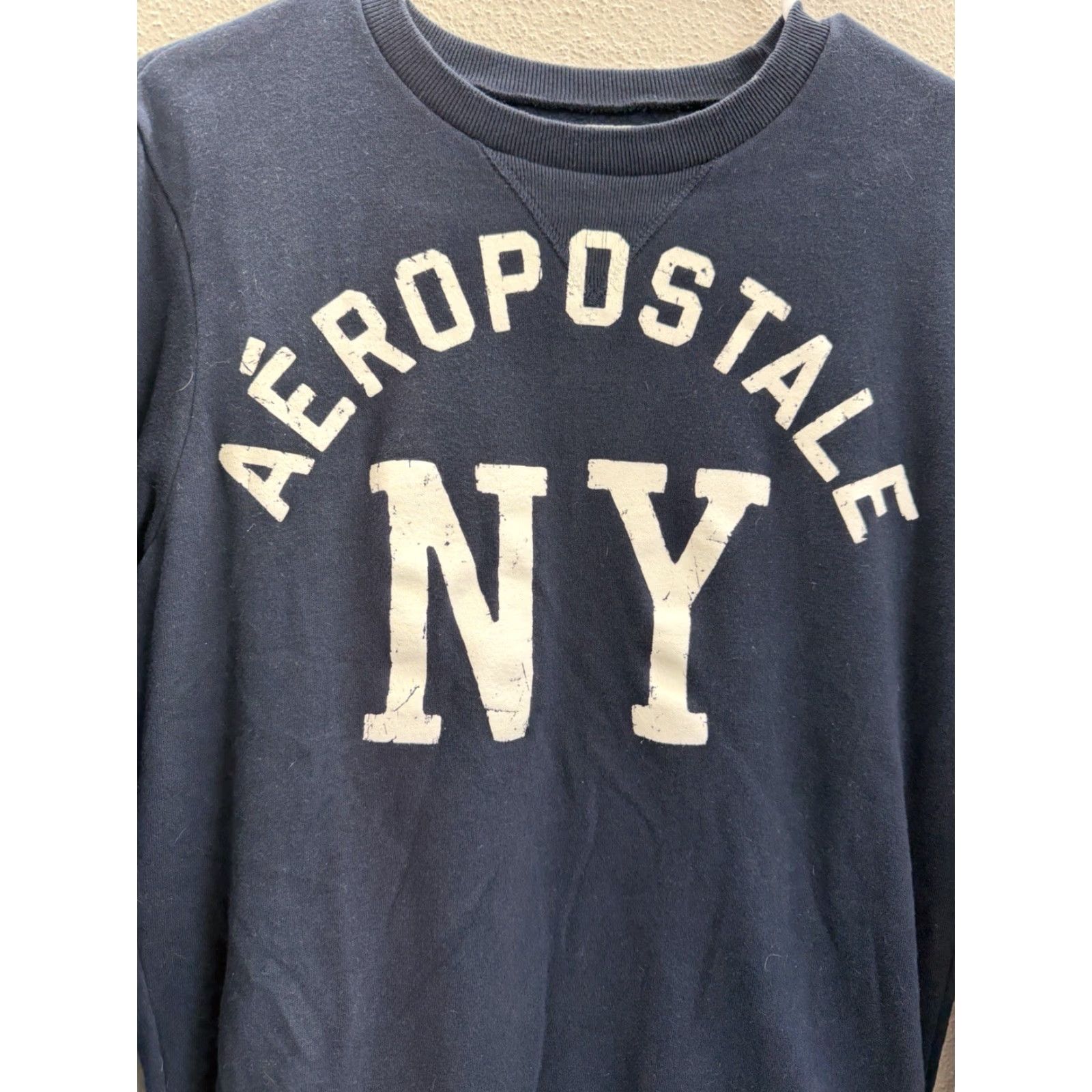 Vintage Aéropostale Sweatshirt Womens Blue Logo Long Sleeve Crewneck XS Size XS / US 0-2 / IT 36-38 - 2 Thumbnail