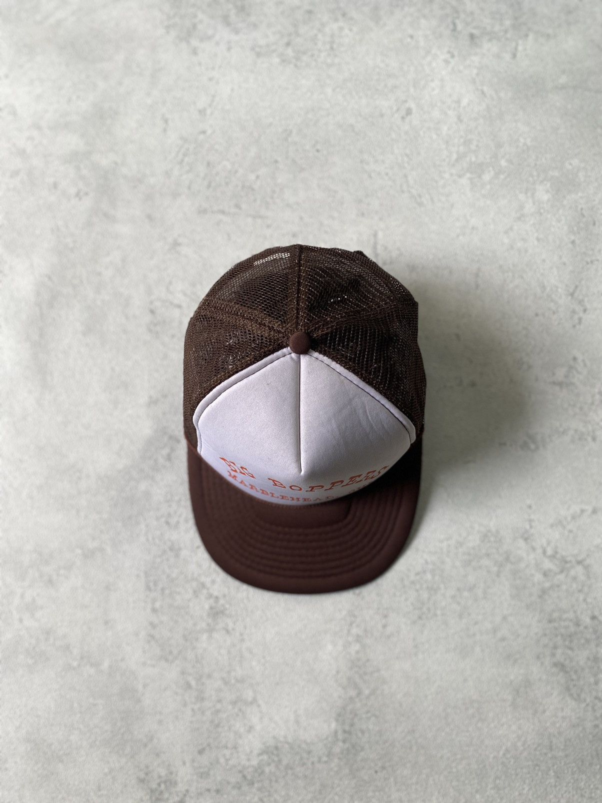 Japanese Brand × Vintage vintage 90’s Trucker hat Big boppers Brown Travis scott Size ONE SIZE - 5 Thumbnail