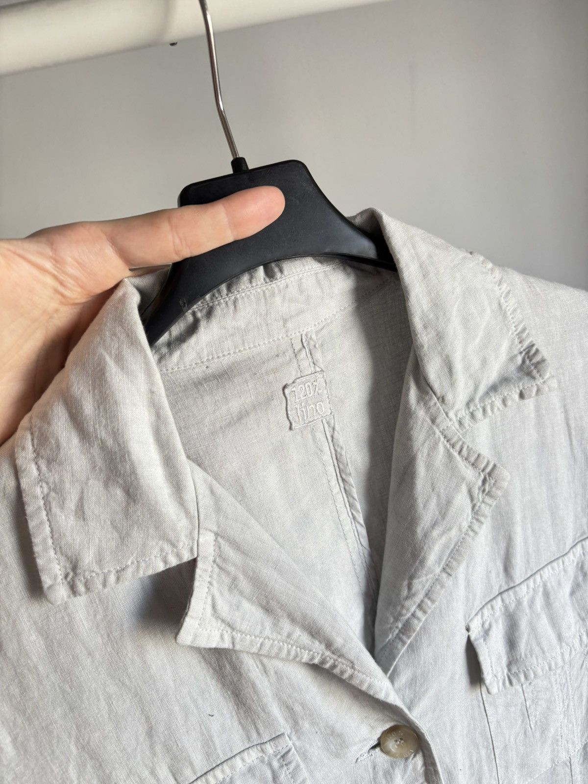 120% Lino 120% Lino Womens Grey Blazer 100% Linen New With Tags Size M / US 6-8 / IT 42-44 - 9 Thumbnail