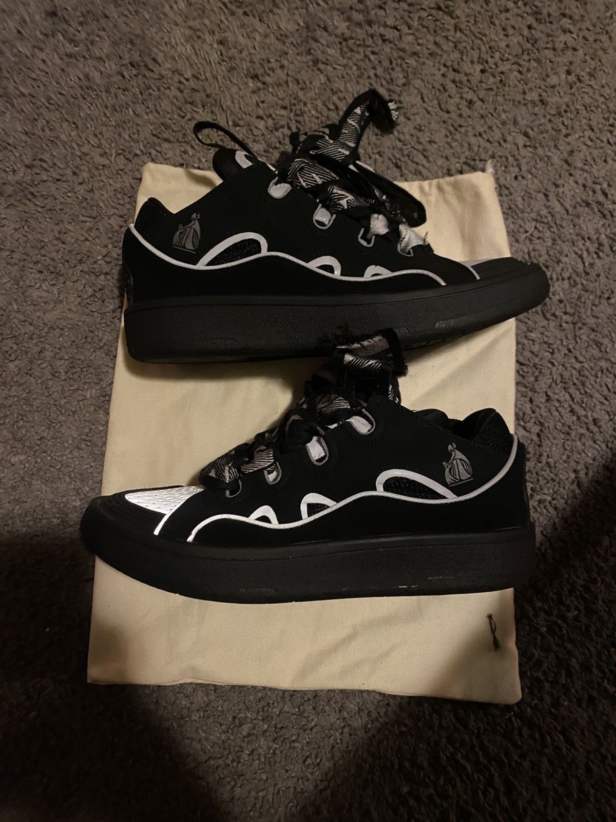 Lanvin Lanvin Curb Sneaker Black/Grey Size US 8 / IT 38 - 1 Thumbnail