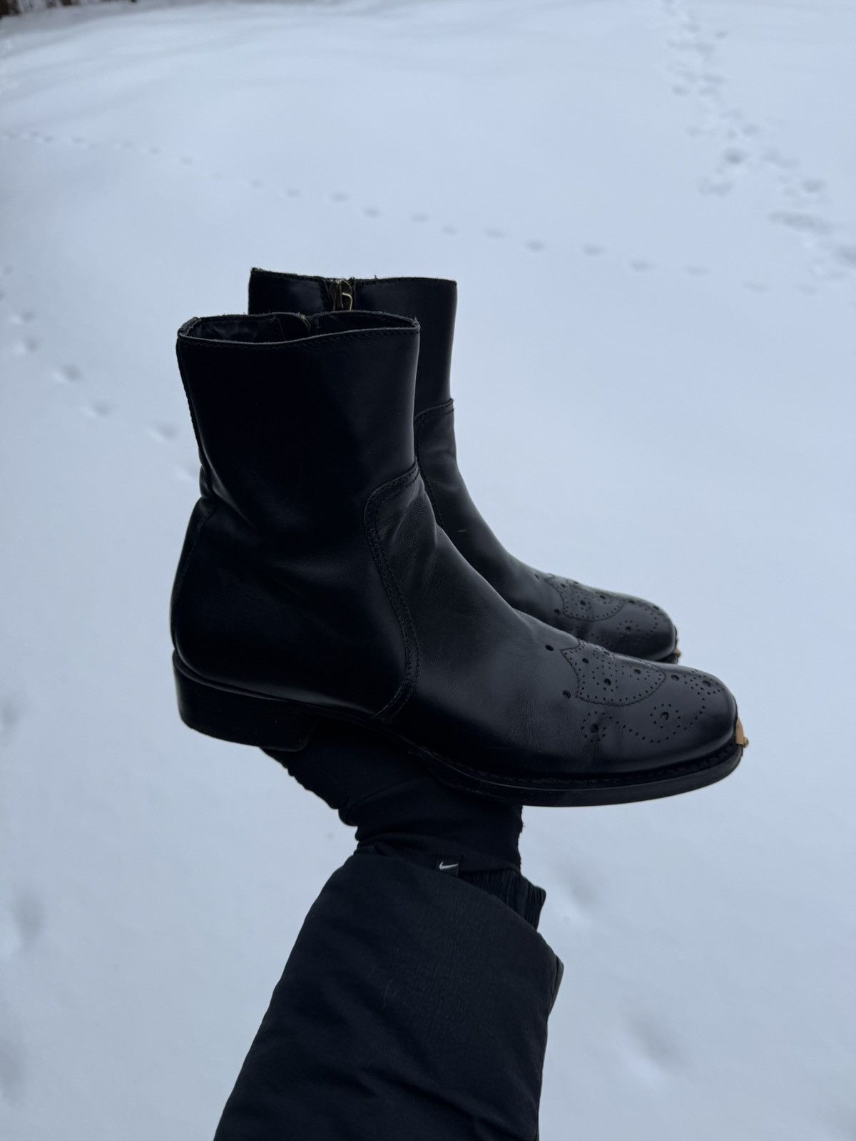 Miu Miu Miu Miu ankle boots leather black metal women hig size 38 Size US 8 / IT 38 - 3 Thumbnail