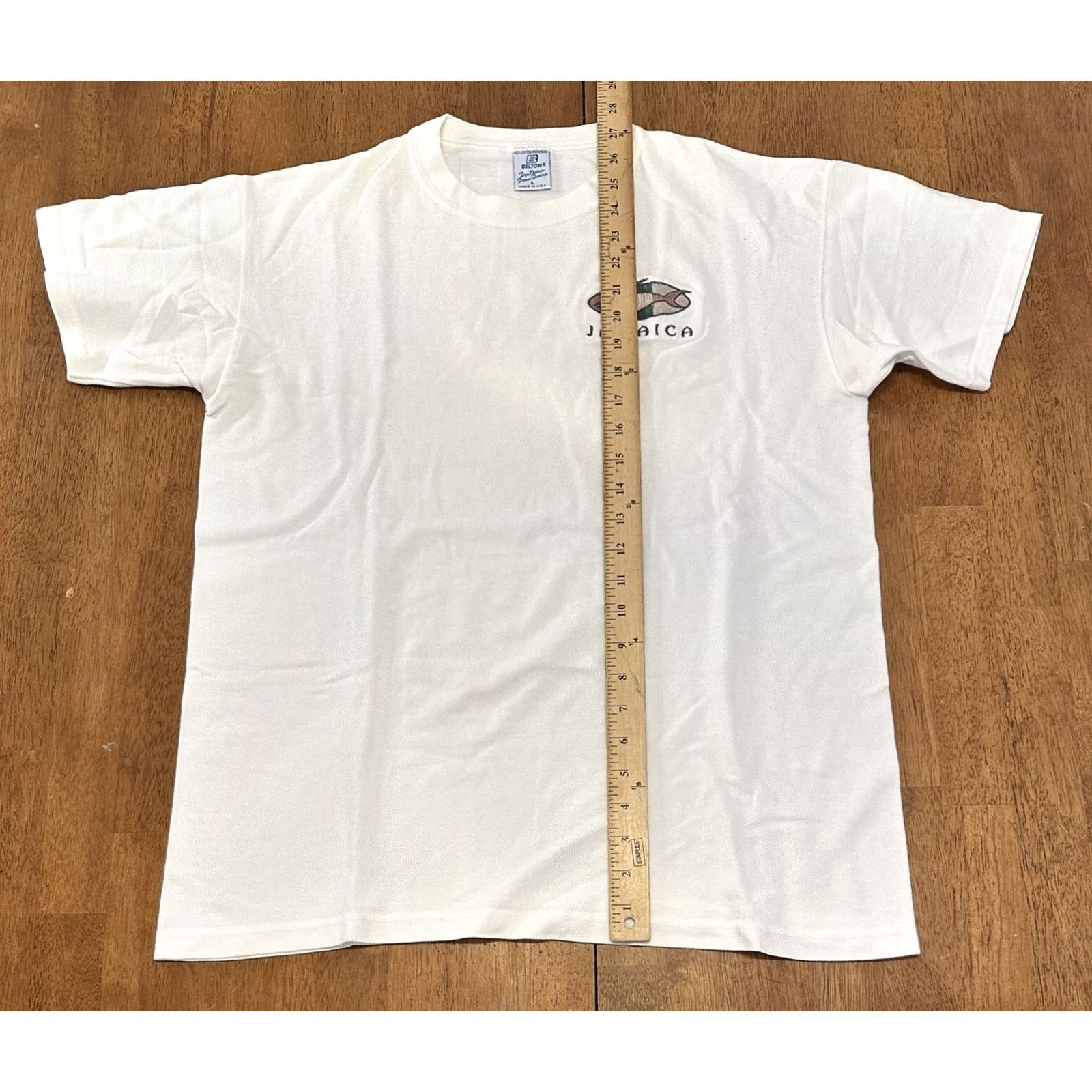 Vintage VINTAGE Belton Jamaica T Shirt Large Made In USA 90s Size US L / EU 52-54 / 3 - 6 Thumbnail