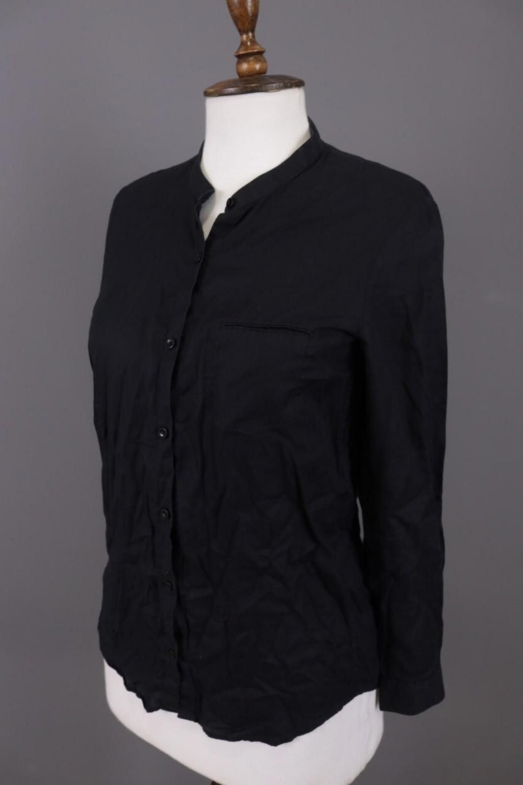 The Kooples The Kooples Black Lightweight Button Down Shirt Size S Size S / US 4 / IT 40 - 7 Thumbnail