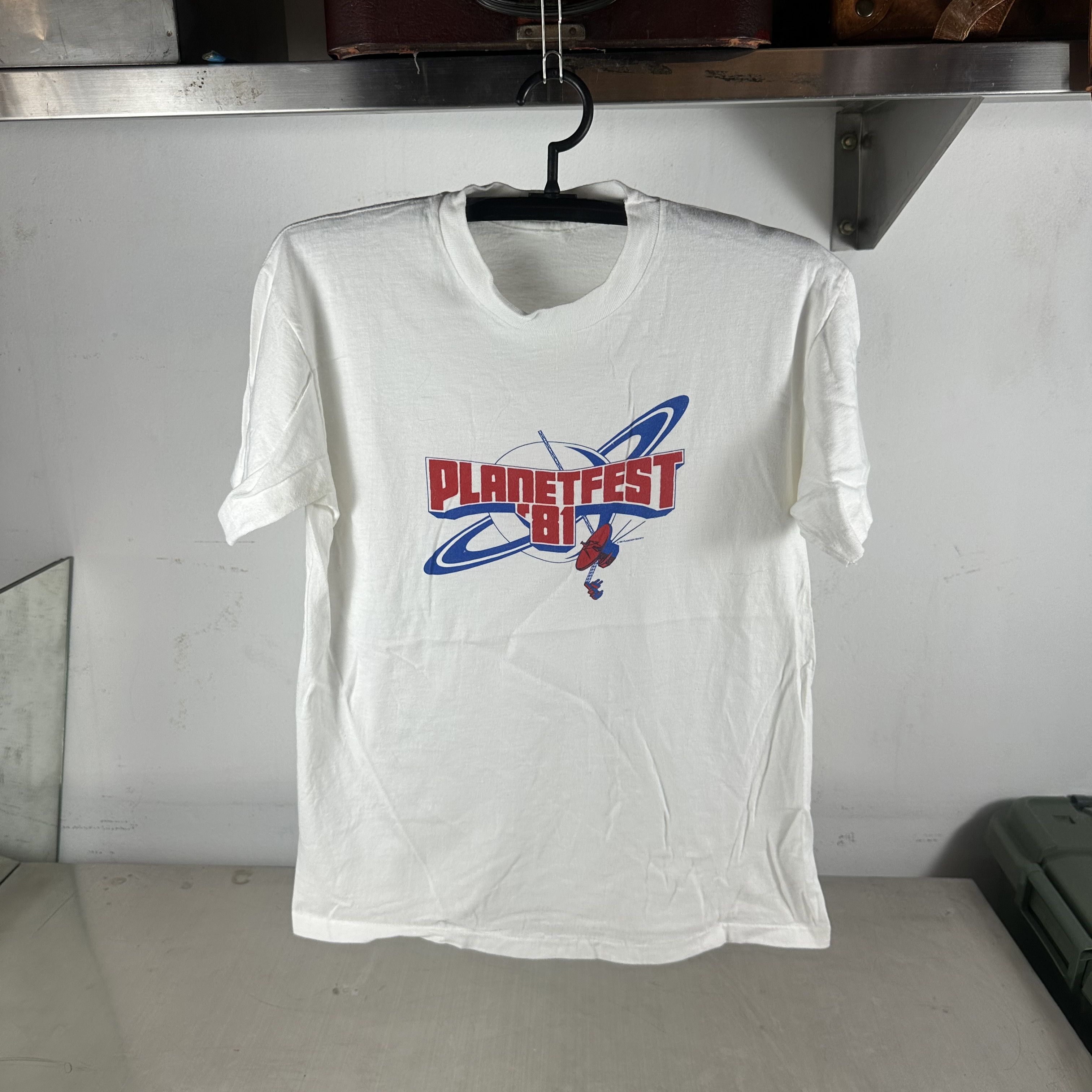 Vintage Vintage 1981 Planetfest Graphic Single Stitch T-Shirt Size US L / EU 52-54 / 3 - 1 Thumbnail