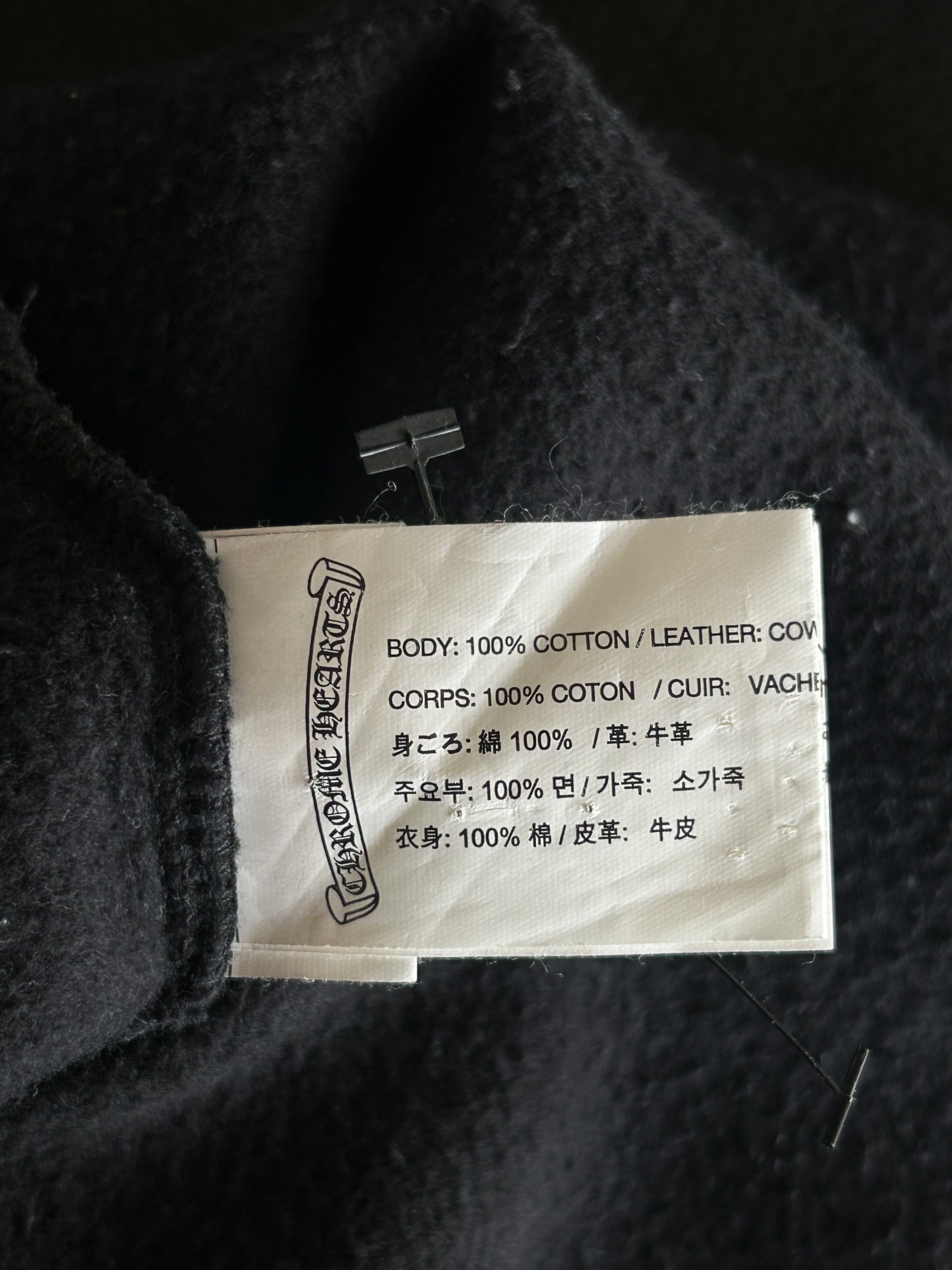 Chrome Hearts Chrome Hearts Black Leather Triple Cross Sweater Size US S / EU 44-46 / 1 - 4 Thumbnail