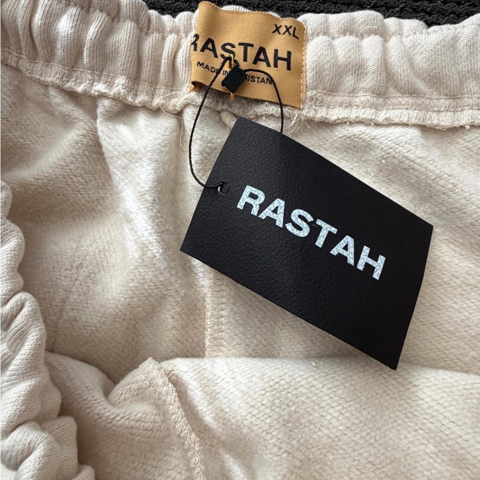 Other Rastah Men's Cream Joggers with Blue Detail size XXL Size US 40 / EU 56 - 4 Thumbnail