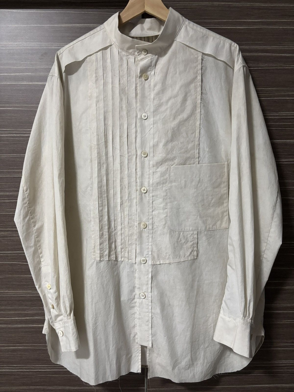 Ziggy Chen Ziggy Chen White Cotton Shirt Size US M / EU 48-50 / 2 - 1 Thumbnail