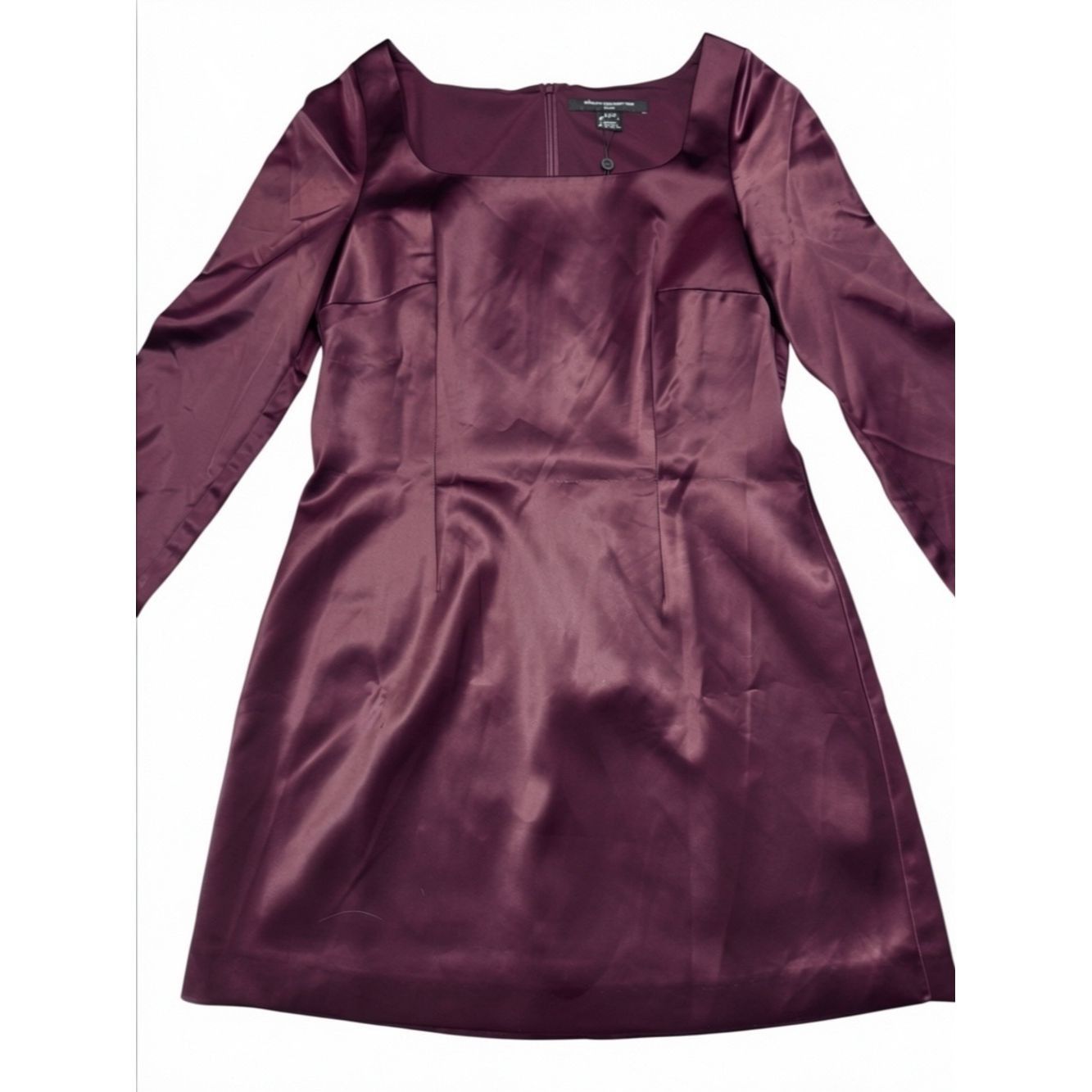 French Connection New $158 French Connection Structured Long Sleeve Satin Bur Size M / US 6-8 / IT 42-44 - 3 Thumbnail