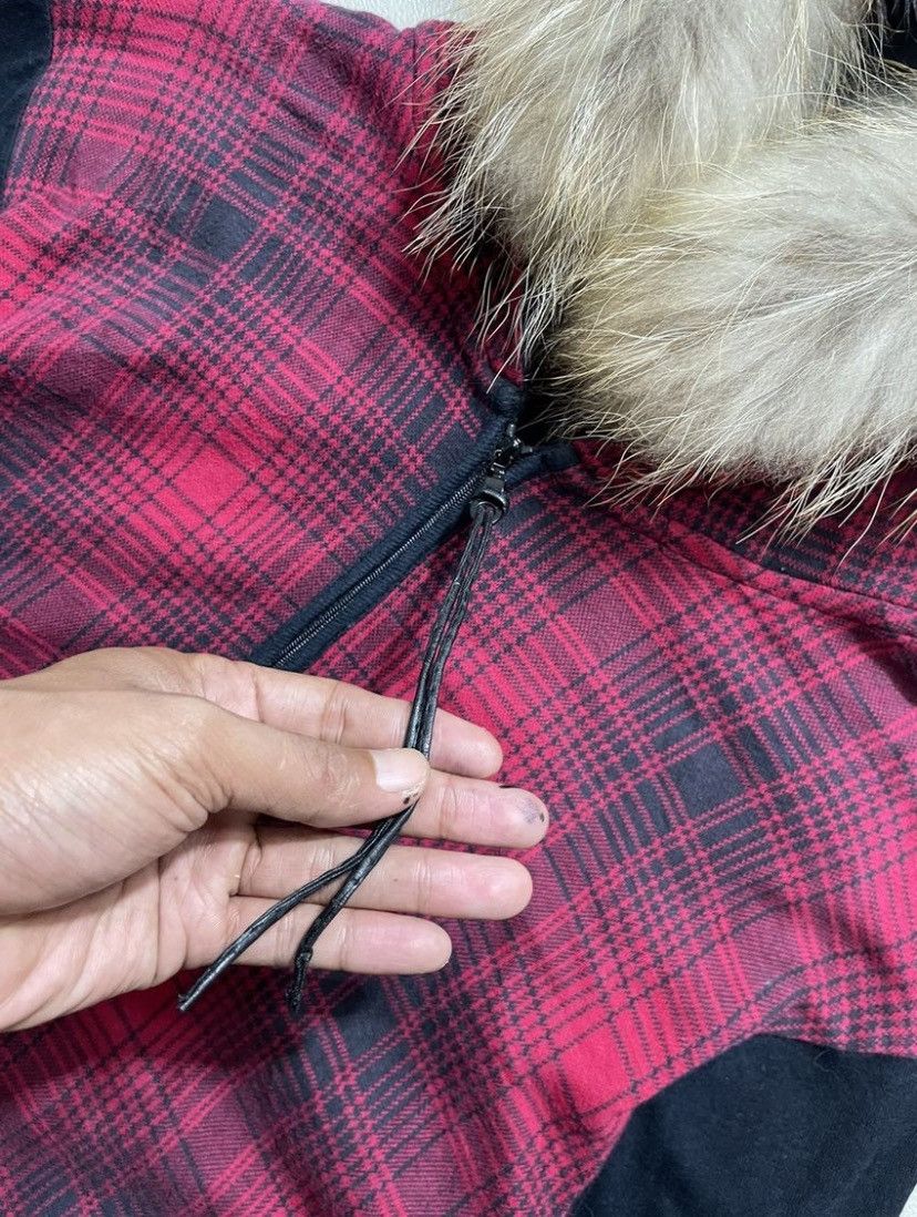 Japanese Brand Checked LGB If Six Was Nine Style Faux Fur Zip Hoodie Jacket Size L / US 10 / IT 46 - 5 Thumbnail