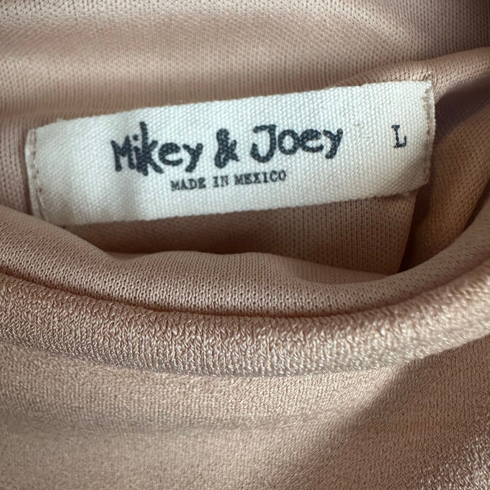 Other Mikey & Joey Mock Neck Bodysuit L Large Nude Beige Size L / US 10 / IT 46 - 5 Thumbnail