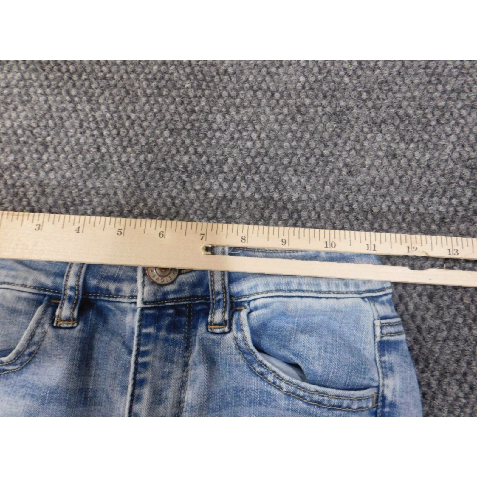 American Eagle Outfitters American Eagle Outfitters Jeans Womens 00 Blue High Rise Jegging Distressed Light Wash Regular Size 24" / US 00 / IT 34 - 5 Thumbnail