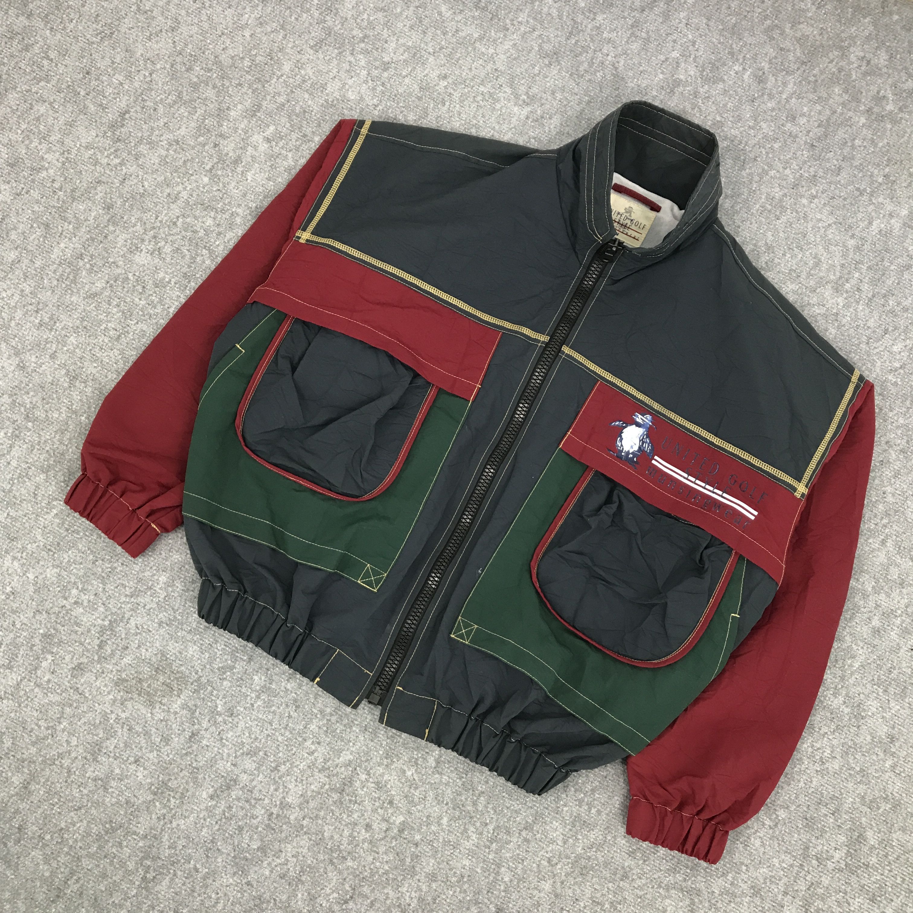Japanese Brand UNITED GOLF STYLE BOMBER ZIPPER JACKET Size US M / EU 48-50 / 2 - 3 Thumbnail
