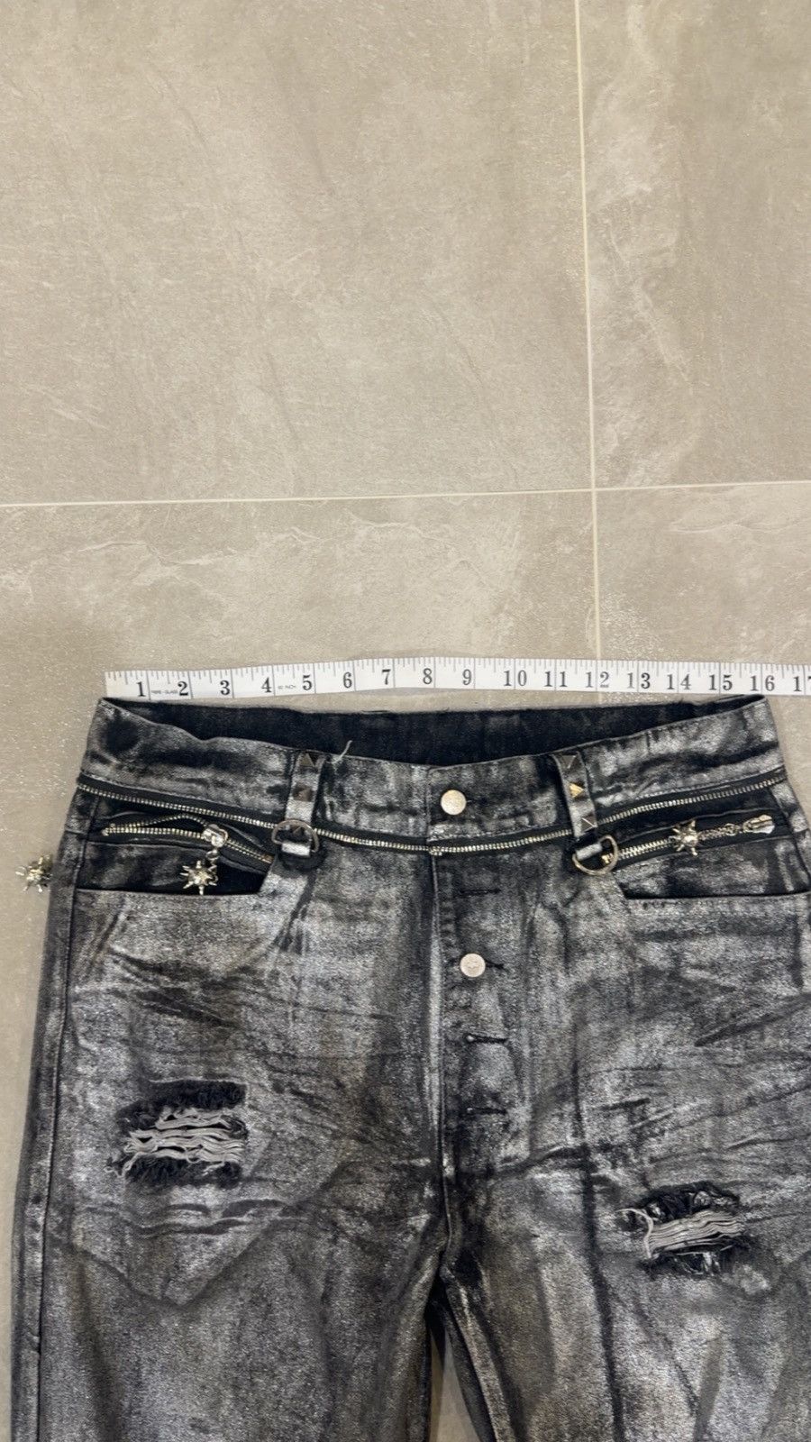 Other ETHEREAL EXIST “CHROMERY” FLARED JEANS Size US 30 / EU 46 - 3 Thumbnail
