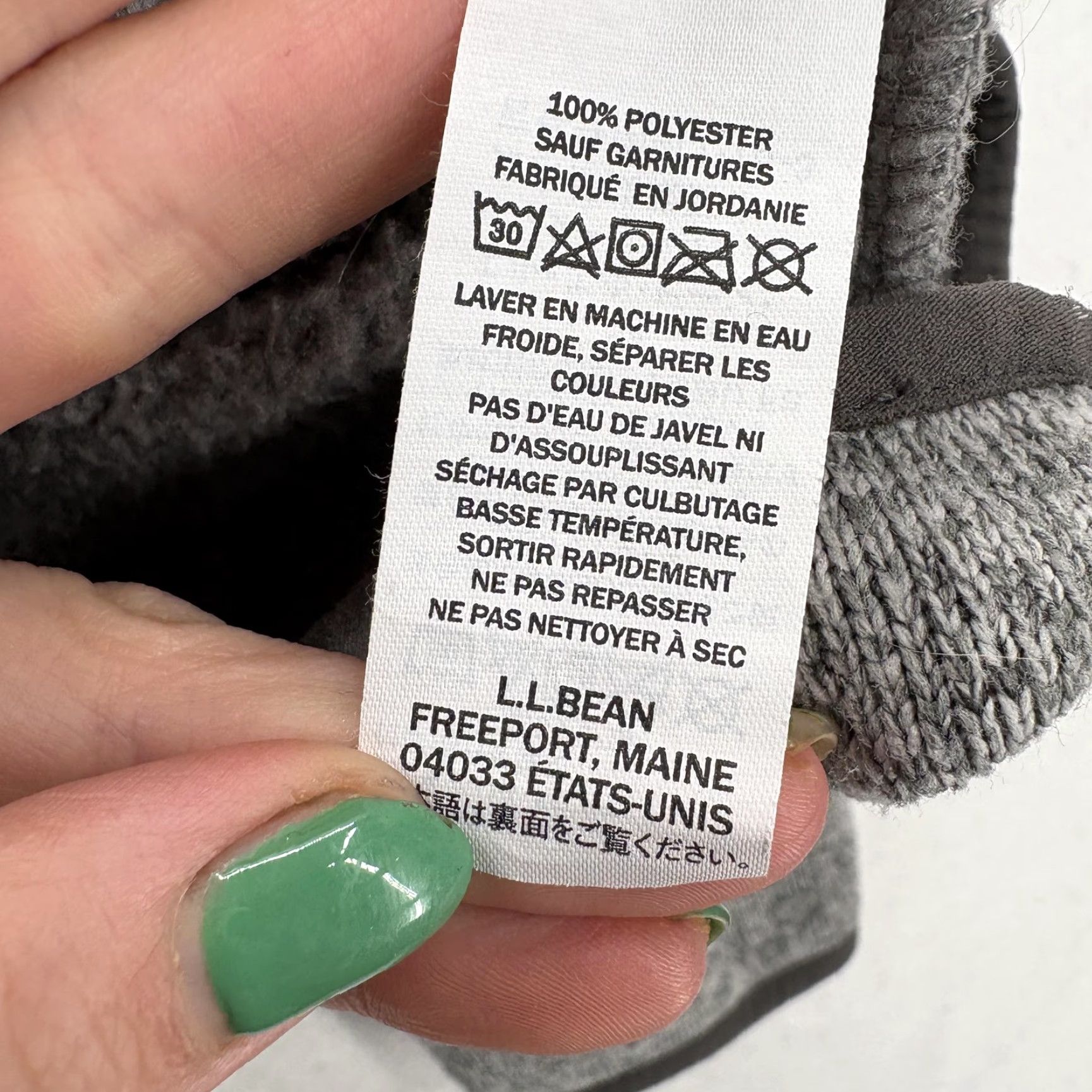 Vintage LL Bean Sweater Fleece Pullover Mens XLT Gray Heather Knit 1/4 Snap Mock Neck Size US XL / EU 56 / 4 - 5 Thumbnail