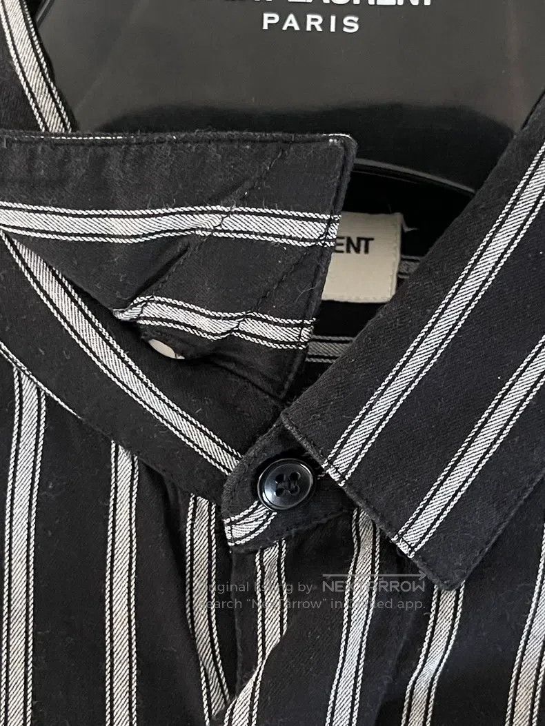 Saint Laurent Paris Saint Laurent Paris size 39 Striped Shirt Size US L / EU 52-54 / 3 - 6 Thumbnail