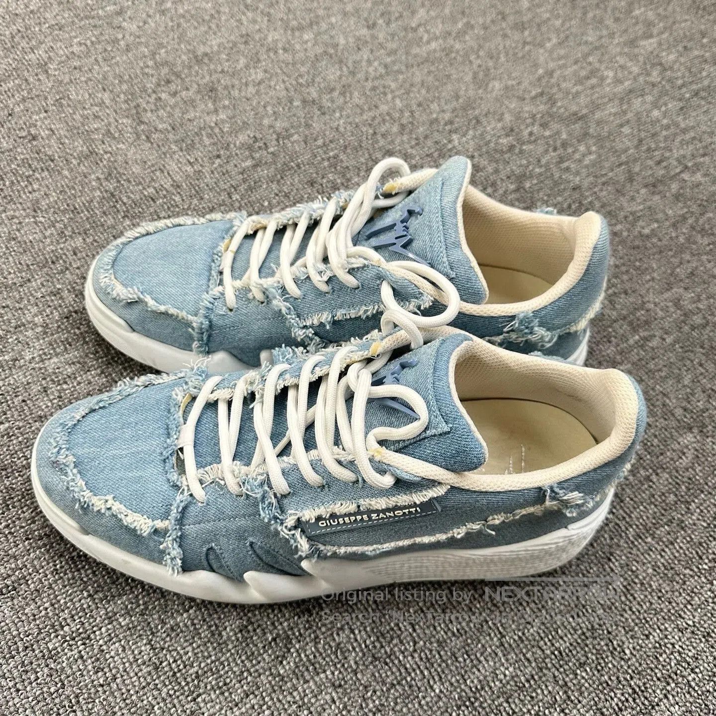 Giuseppe Zanotti Giuseppe Zanotti GZ Men's Blue Denim Sneakers. Size US 9 / EU 42 - 4 Thumbnail