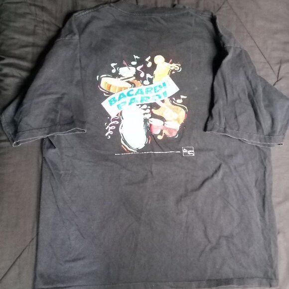 Other Vintage 90s Just Add Bacardi Pardi Rum Party T-Shirt Size US XL / EU 56 / 4 - 6 Thumbnail