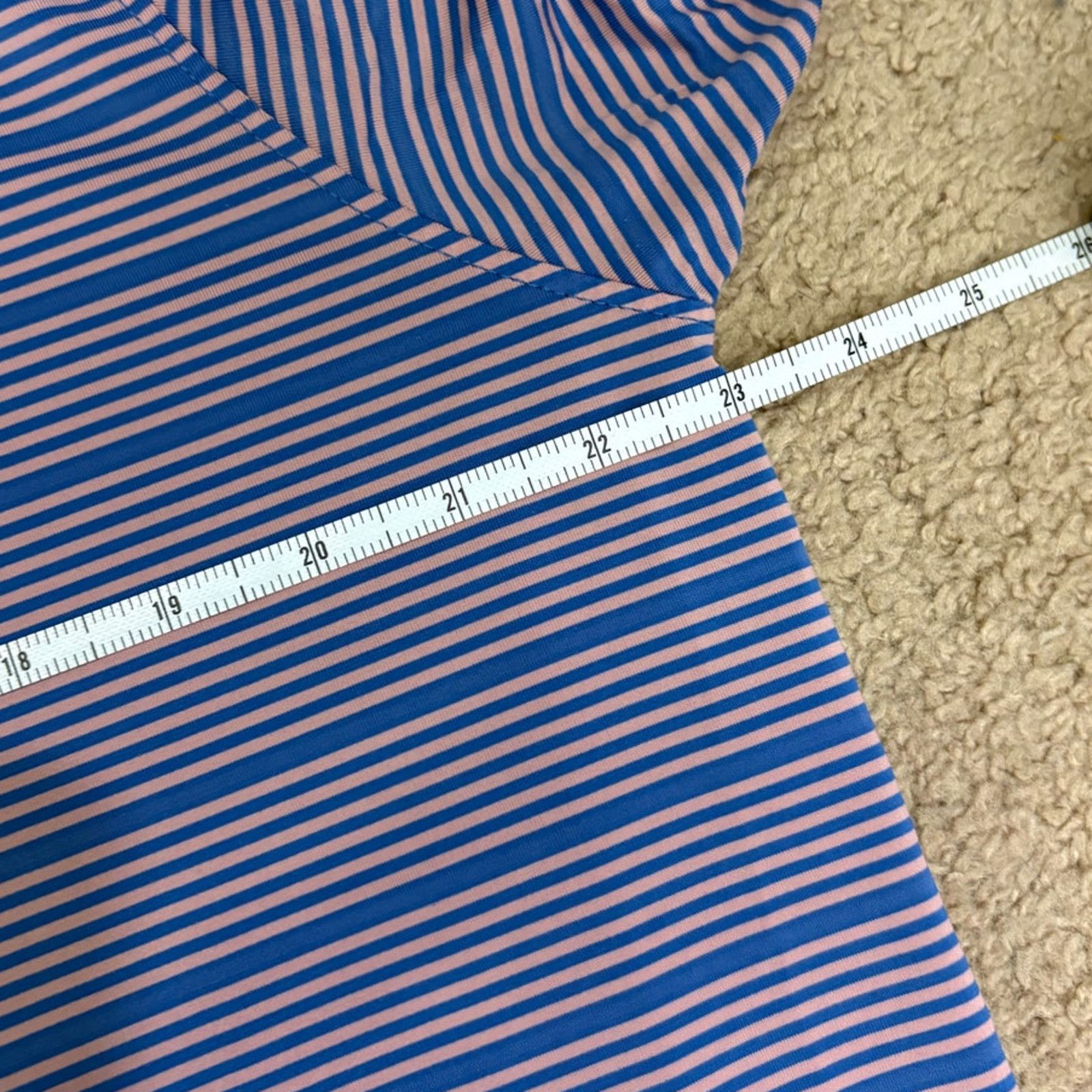 Southern Marsh Pink and Blue Striped Men's Southern Marsh Polo L Size US L / EU 52-54 / 3 - 4 Thumbnail