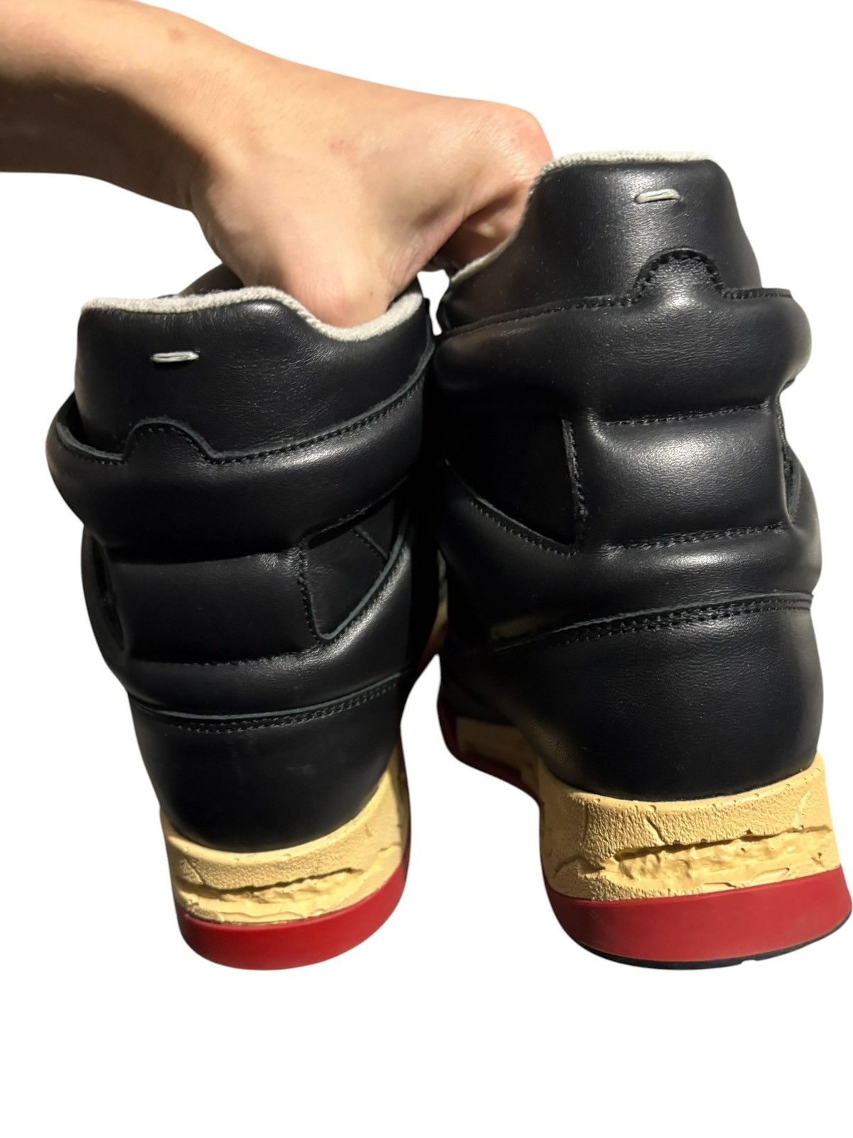 Maison Margiela 7 40 Margiela DDSTCK high Sneaker Deadstock black red jordan Size US 7 / EU 40 - 4 Thumbnail