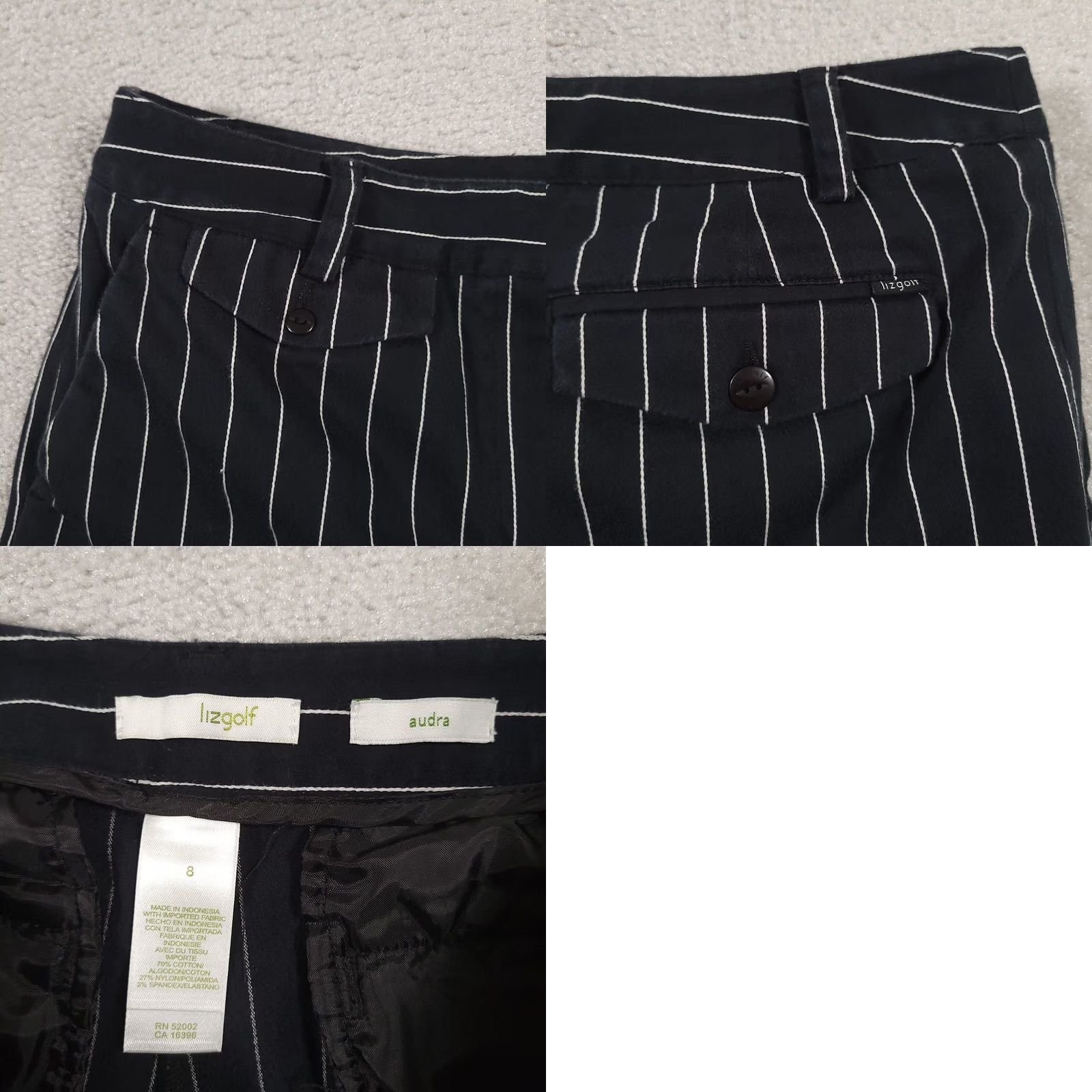 Liz Claiborne Item Specifications: Color: Yellow Black Size 30" / US 8 / IT 44 - 8 Thumbnail