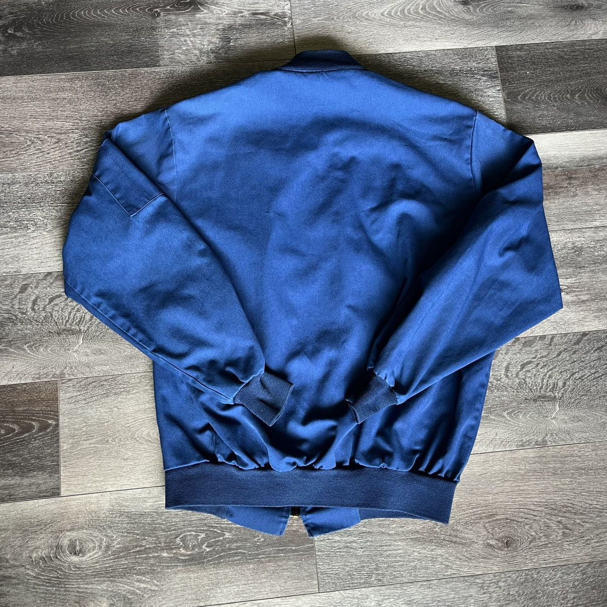 Vintage Vintage 1980s Unitog Navy Work Bomber Zip Up Jacket Blank Size US L / EU 52-54 / 3 - 2 Thumbnail