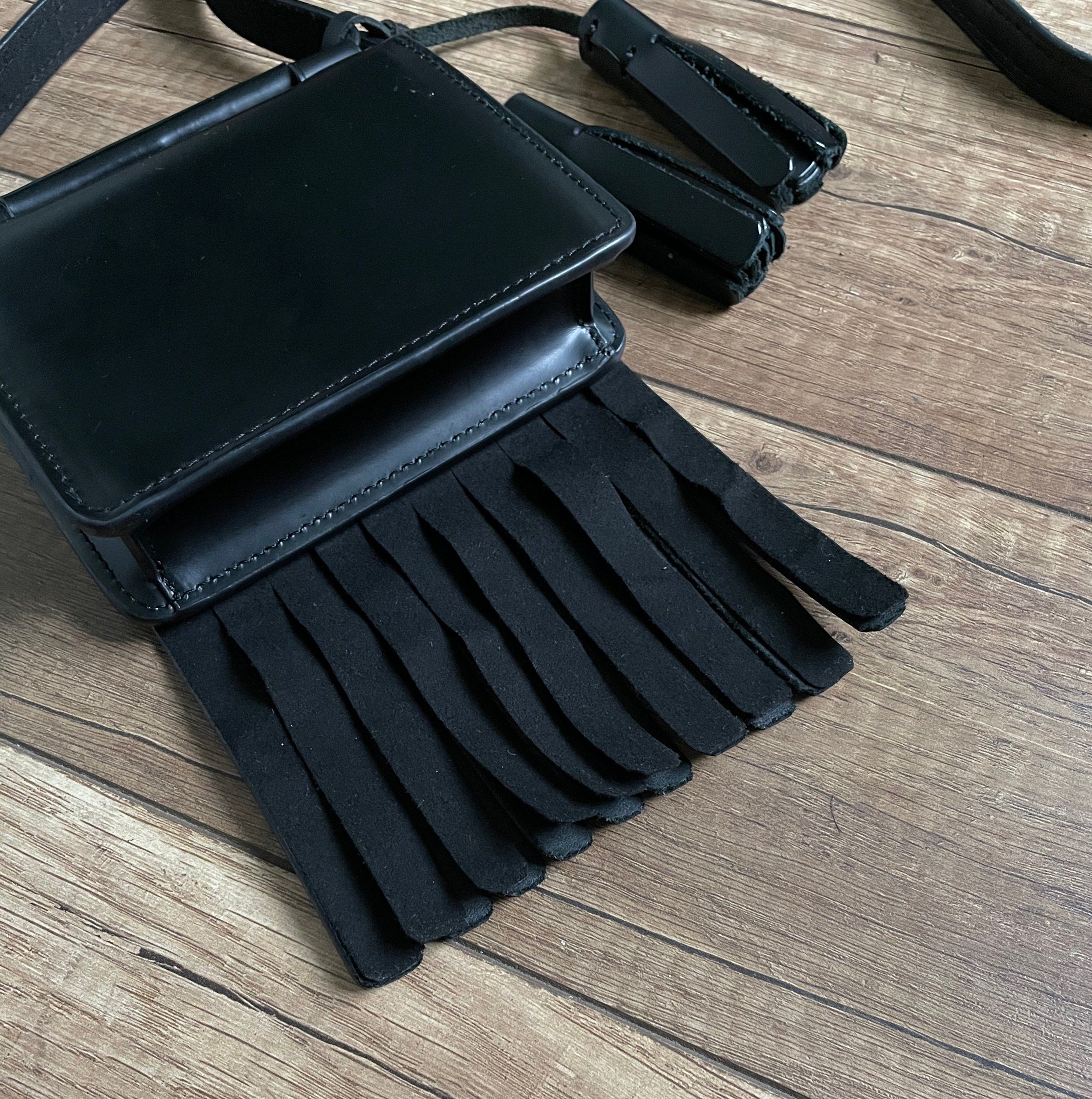 Acne Studios Acne Studios Laurie Leather Fringe Crossbody Mini Bag Size ONE SIZE - 7 Thumbnail