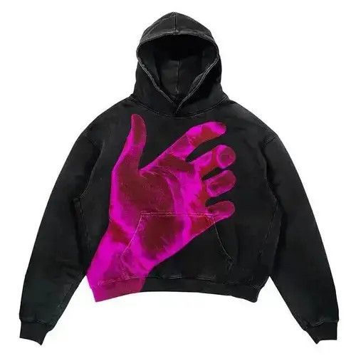 Japanese Brand × Vintage Oversized Palm Fancy Print Hoodie Size US L / EU 52-54 / 3 - 2 Thumbnail