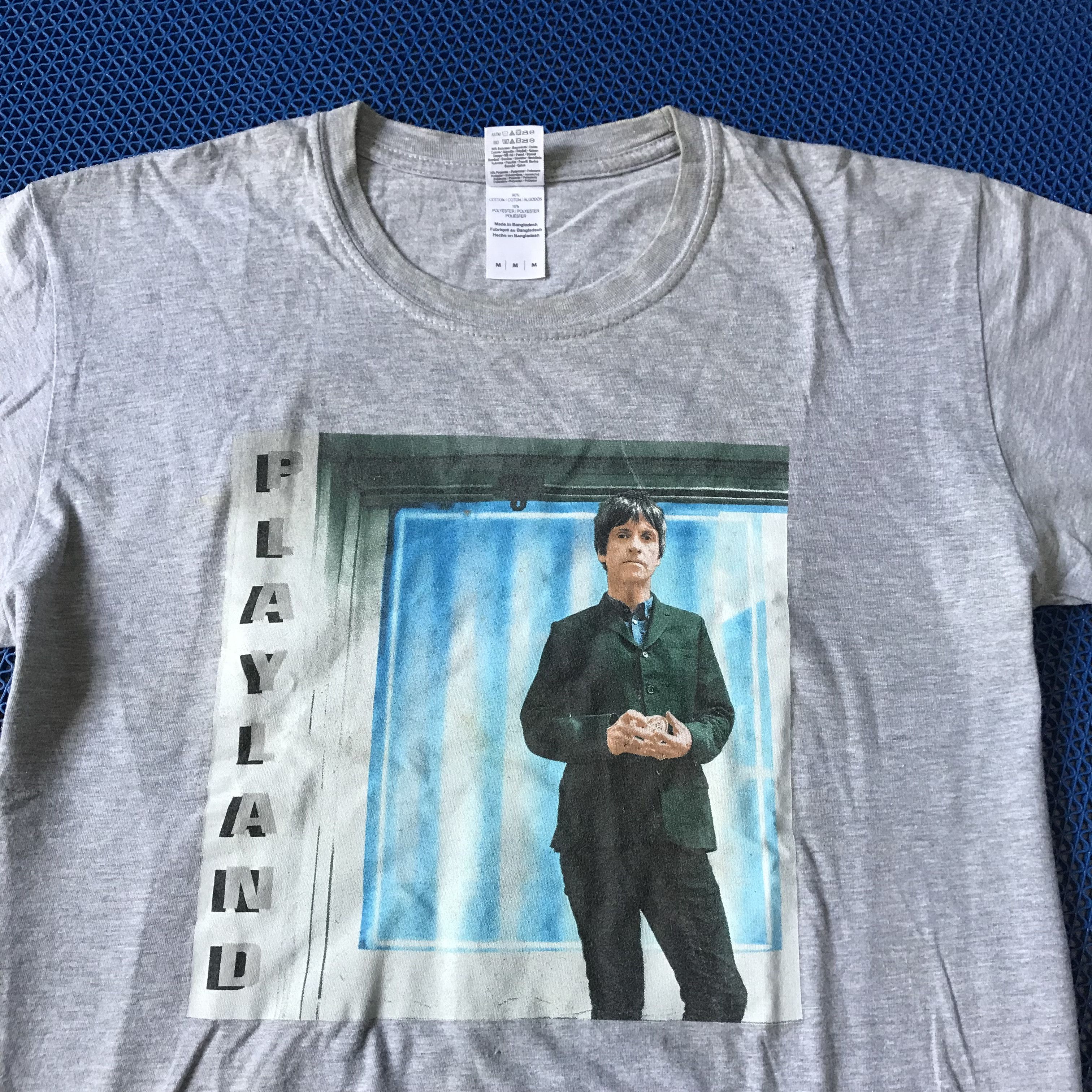 Band Tees johnny marr the smiths Playland World Tour Grey t-shirt tee Size US M / EU 48-50 / 2 - 5 Thumbnail