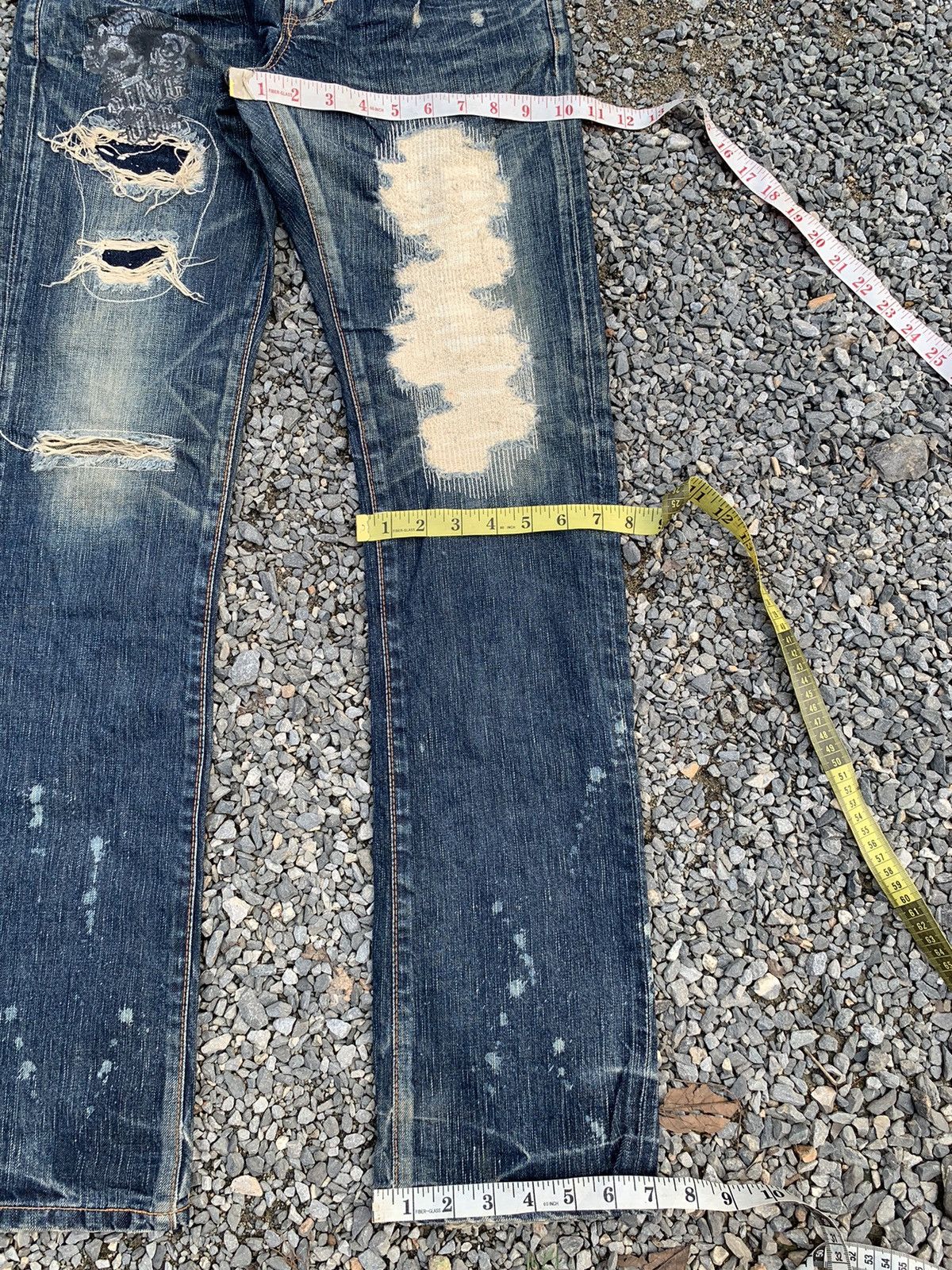 Kapital RARE EDWIN STUDDED PUNK STYLE LIKE HYSTERIC GLAMOUR DENIM Size US 31 - 20 Thumbnail