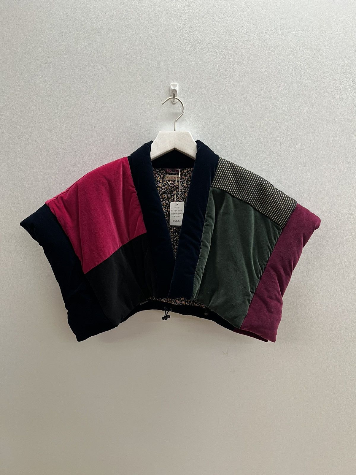 Kapital Patchwork Velvet Padded Kimono Bolero (1) Size US S / EU 44-46 / 1 - 1 Thumbnail