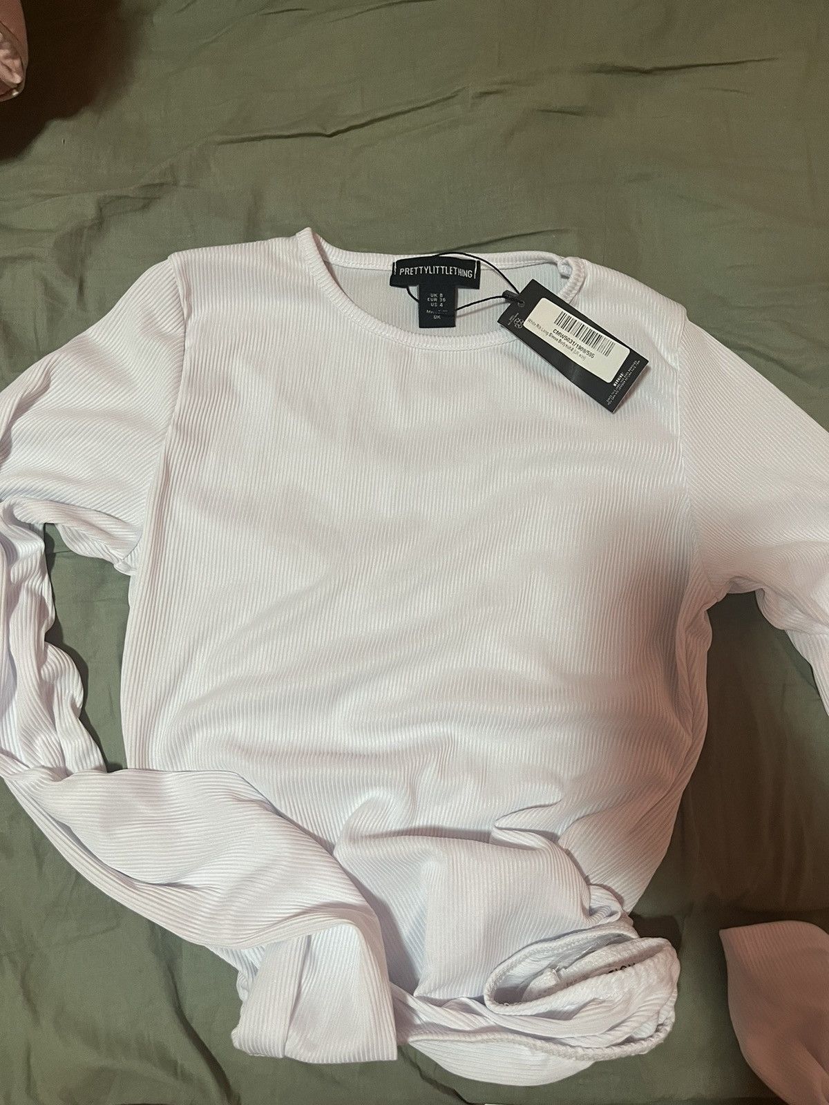 Other PLT Long Sleeve White Bodysuit Size S / US 4 / IT 40 - 2 Thumbnail