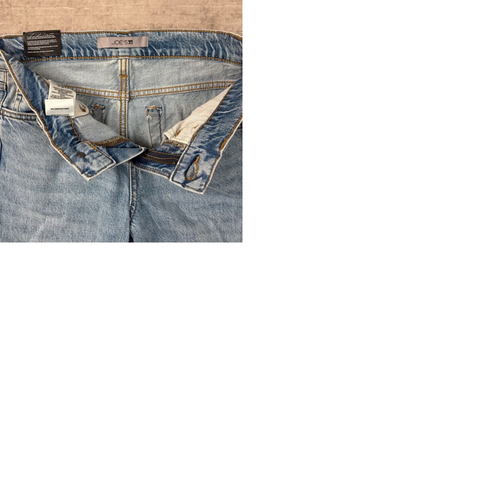 Vintage Joes Jeans Hanoi Low Rise Wide Leg Jeans Light Wash Blue Denim 24 NWT Women Wide-Leg 5-Pocket Zip Button Inseam 31"} Size 42" / US 20 - 9 Thumbnail