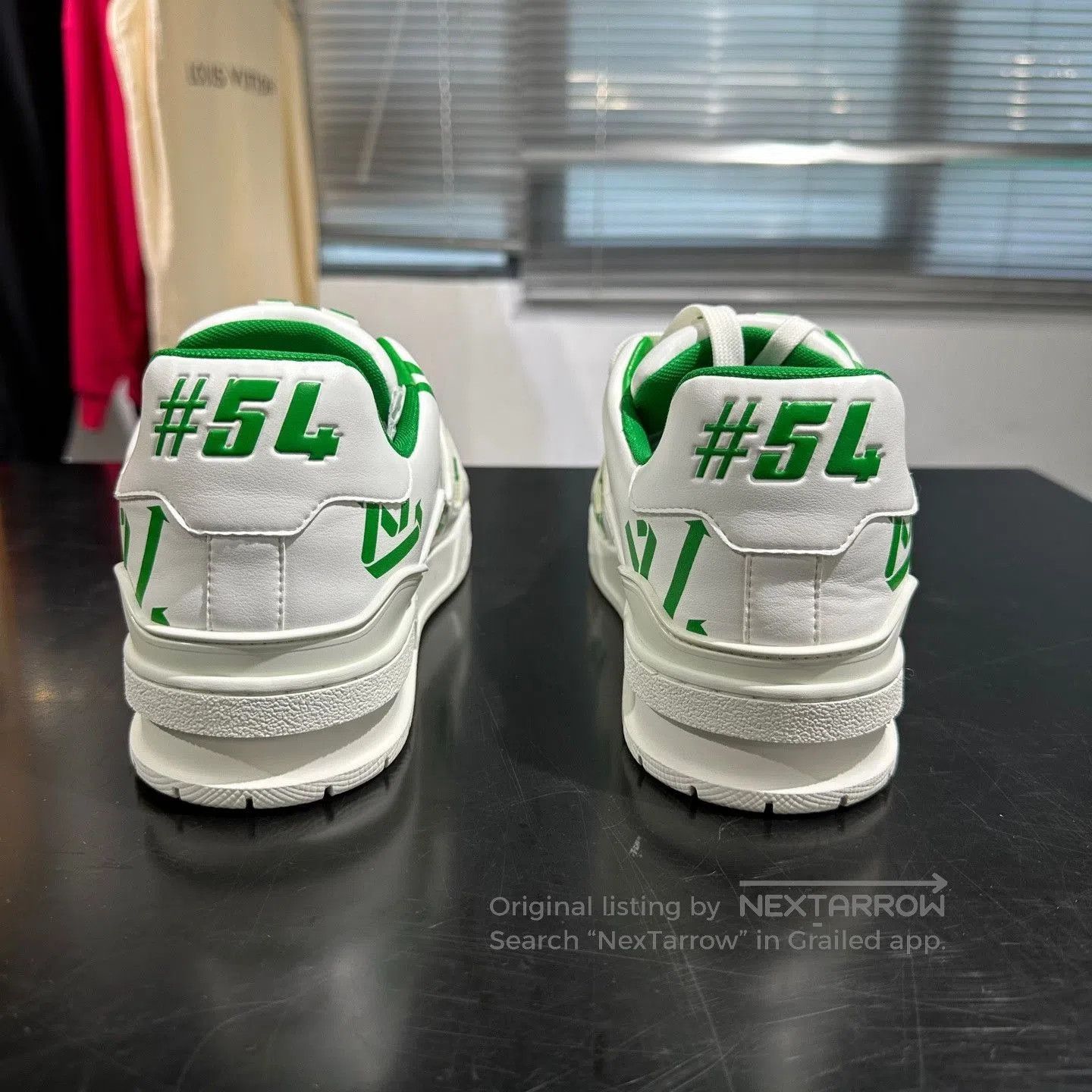 Louis Vuitton Louis Vuitton Trainer White Green Sneakers. Size US 8.5 / EU 41-42 - 4 Thumbnail