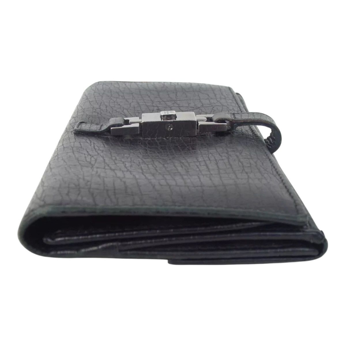 Gucci GUCCI Jackie Piston Clasp Closure Italian Leather Wallet Size ONE SIZE - 4 Thumbnail