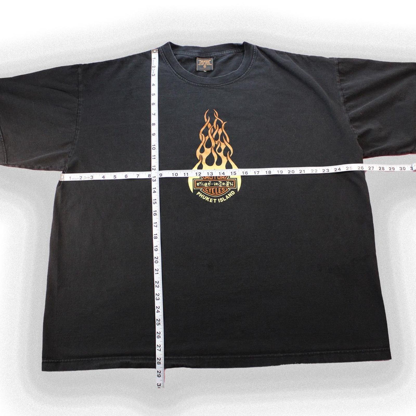 Harley Davidson Vintage 90s Black Thailand Harley Davidson Graphic Tee Size US XL / EU 56 / 4 - 3 Thumbnail