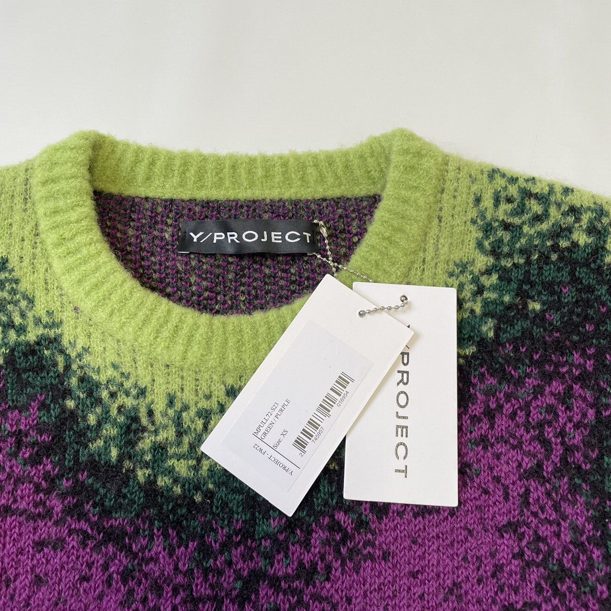 Y/Project A/W 22 Purple / Lime ‘Gradient’ Sweater Size US M / EU 48-50 / 2 - 3 Thumbnail