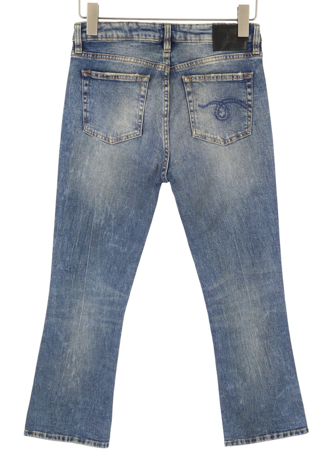R13 KICK FIT 27 Kelly Faded Denim RRP699 87181 Size 27" / US 4 / IT 40 - 4 Thumbnail